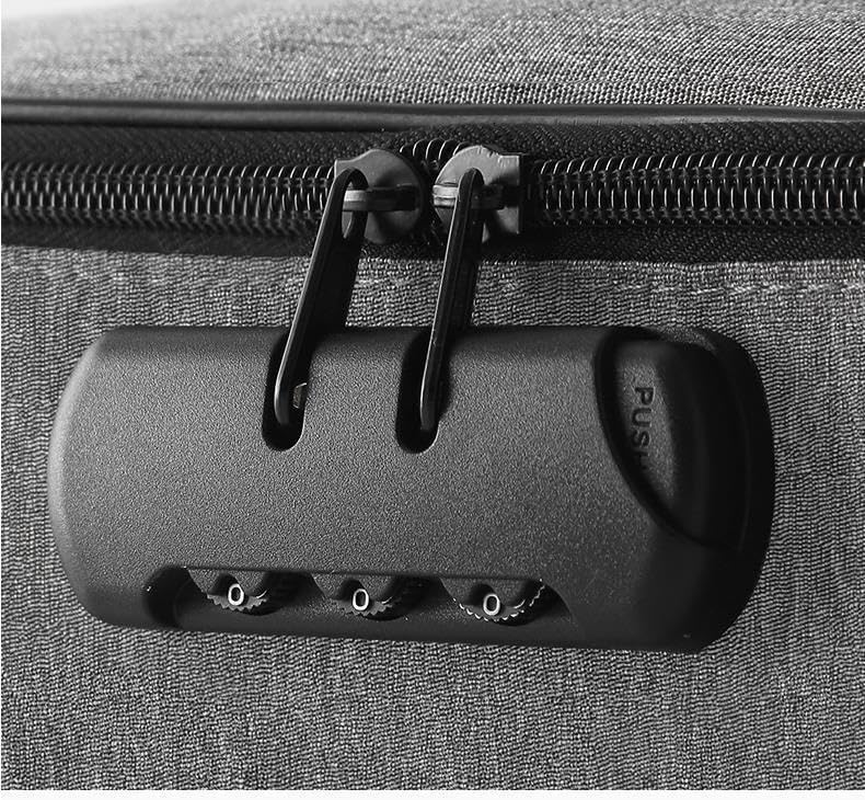 Uoffis 3-Layer Fireproof Document Organizer Bag with Lock, Water-Resistant File Storage for Important Documents, Passports image number 6