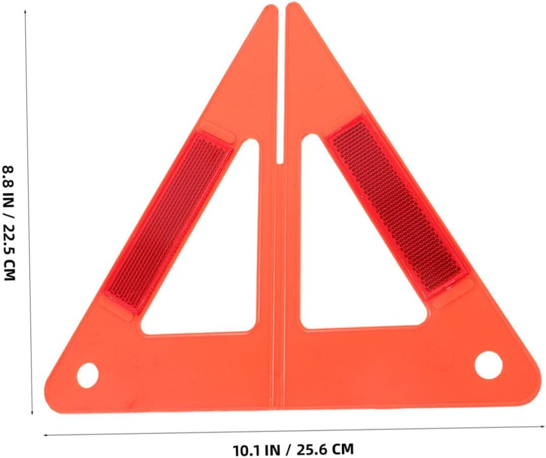 MAGICLULU 4Pcs Reflective Warning Triangles Car Roadside Safety Kit High Visibility Vehicle Accessories for Breakdown and Accident Emergency Use image number 6