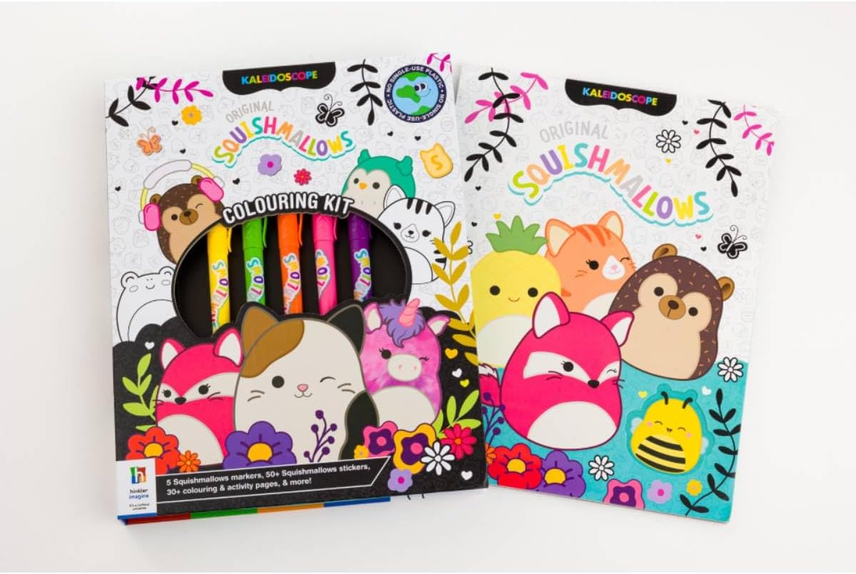 Kaleidoscope Colouring Kit Squishmallows - 64-Page Activity Book with 6 Markers and 50+ Stickers image number 4