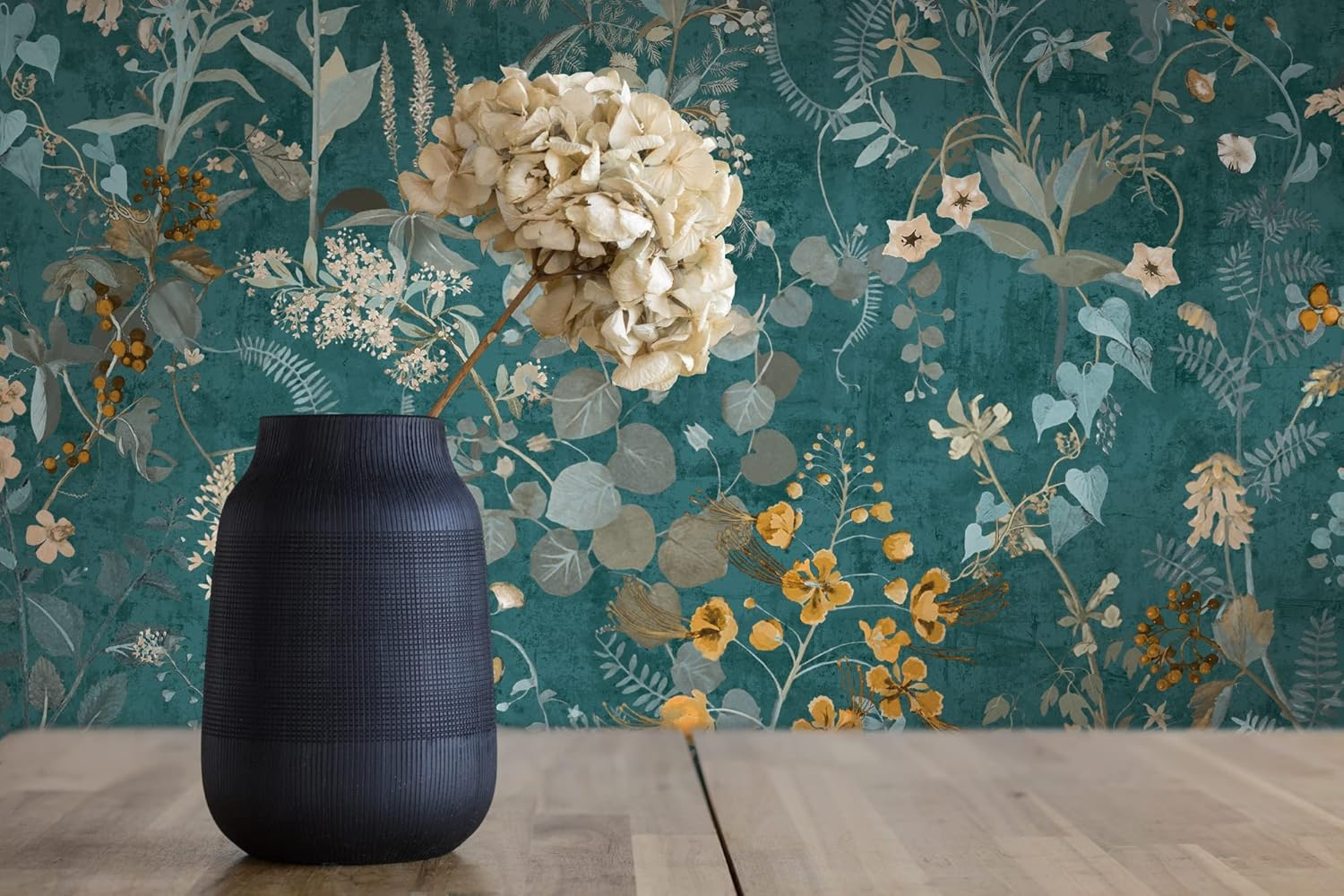 A.S. Cr&eacute;ation the Bos 388253 Non-Woven Wallpaper Petrol Blue Jungle Wallpaper 10.05 M X 0.53 M Made in Germany image number 2