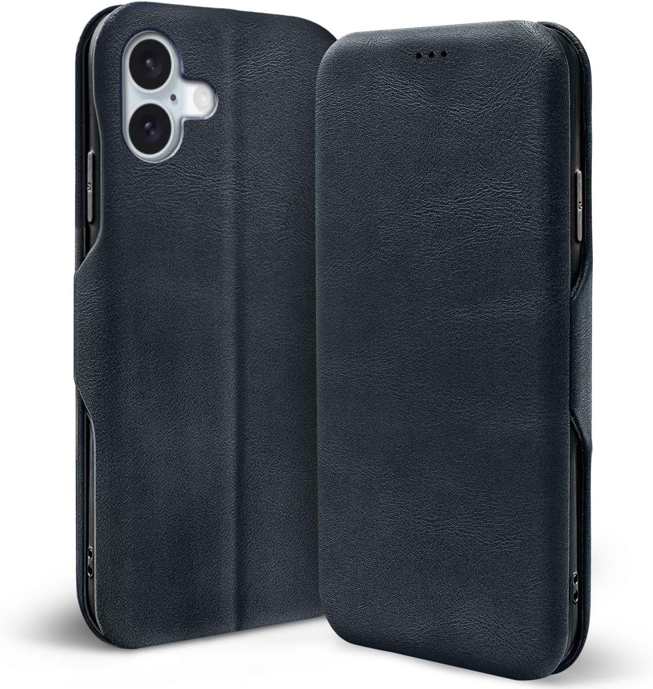 Verco Mobile Phone Case for Iphone 17, Book Style Mobile Phone Flip Cover for Iphone 17 Case Flip Case Book Case Bag, Brown