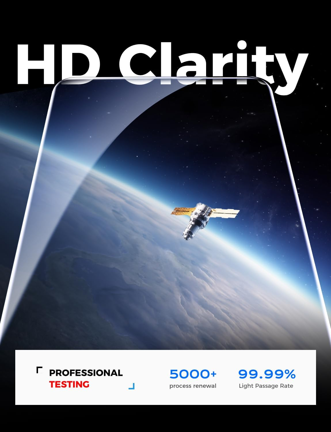 MAGIC JOHN 2 Pack for Iphone Air 6.5 Inch Tempered Glass Screen Protector, Auto Dust-Elimination, Easy Installation, Bubble Free, HD Clear image number 2