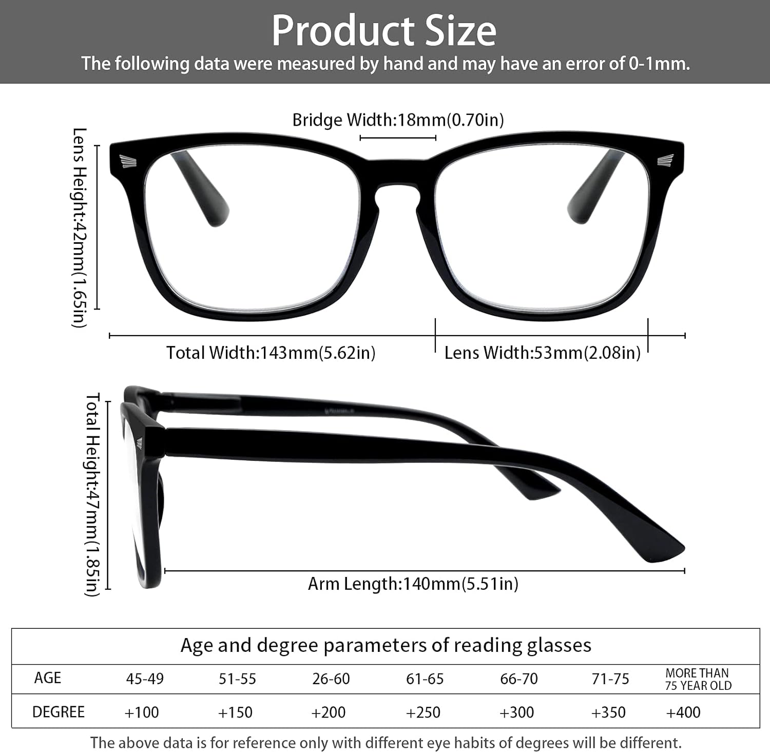 VIDEBLA 5 Pack Blue Light Blocking Reading Glasses,Spring Hinge Readers for Women Men,Anti UV Ray Filter Nerd Eyeglasses, Mix, Medium - 2.25 X, 5 Mix Color C1 image number 3