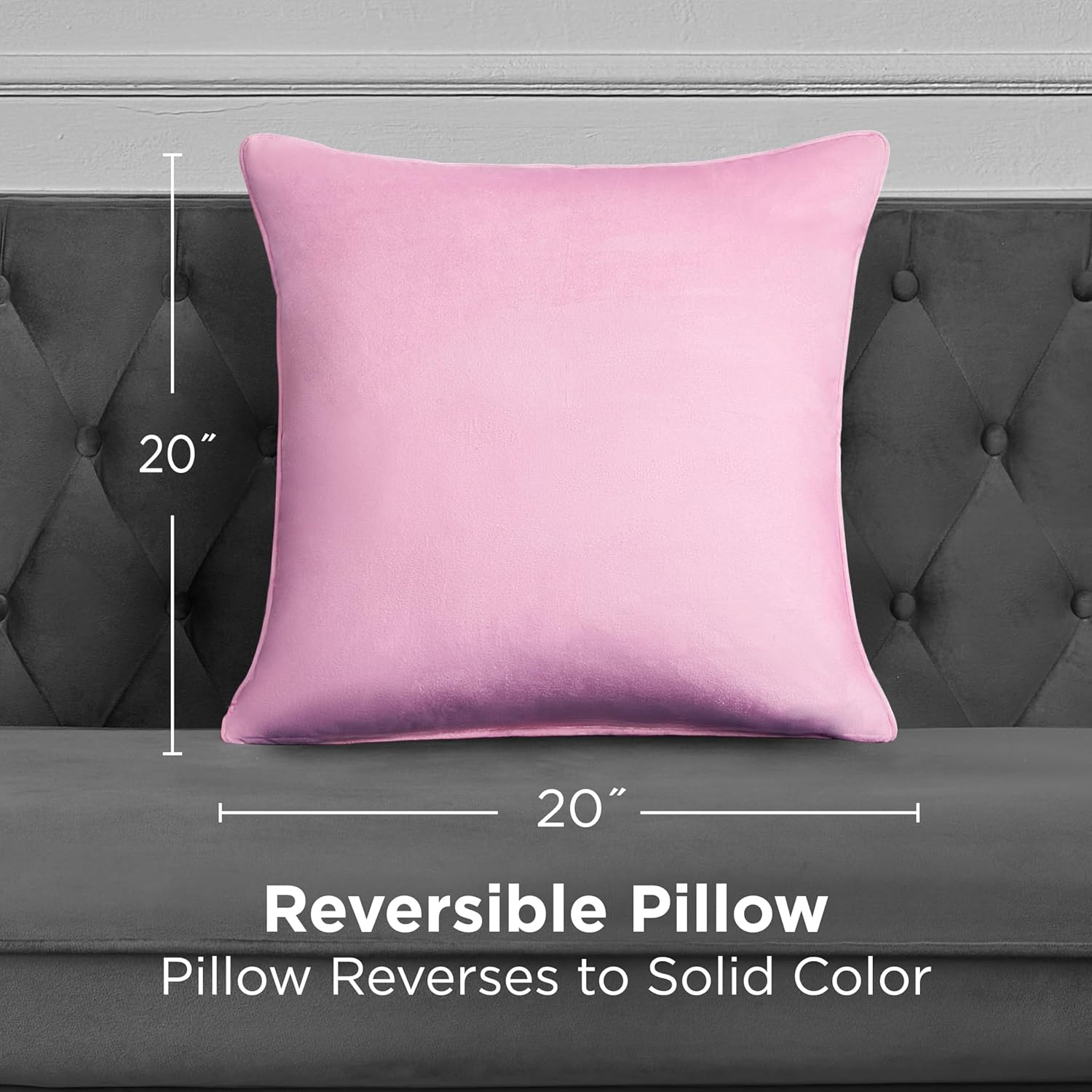 Juicy Couture Decorative Accent Throw-Pillows, 20"X20", Lattice Rose Pink image number 2