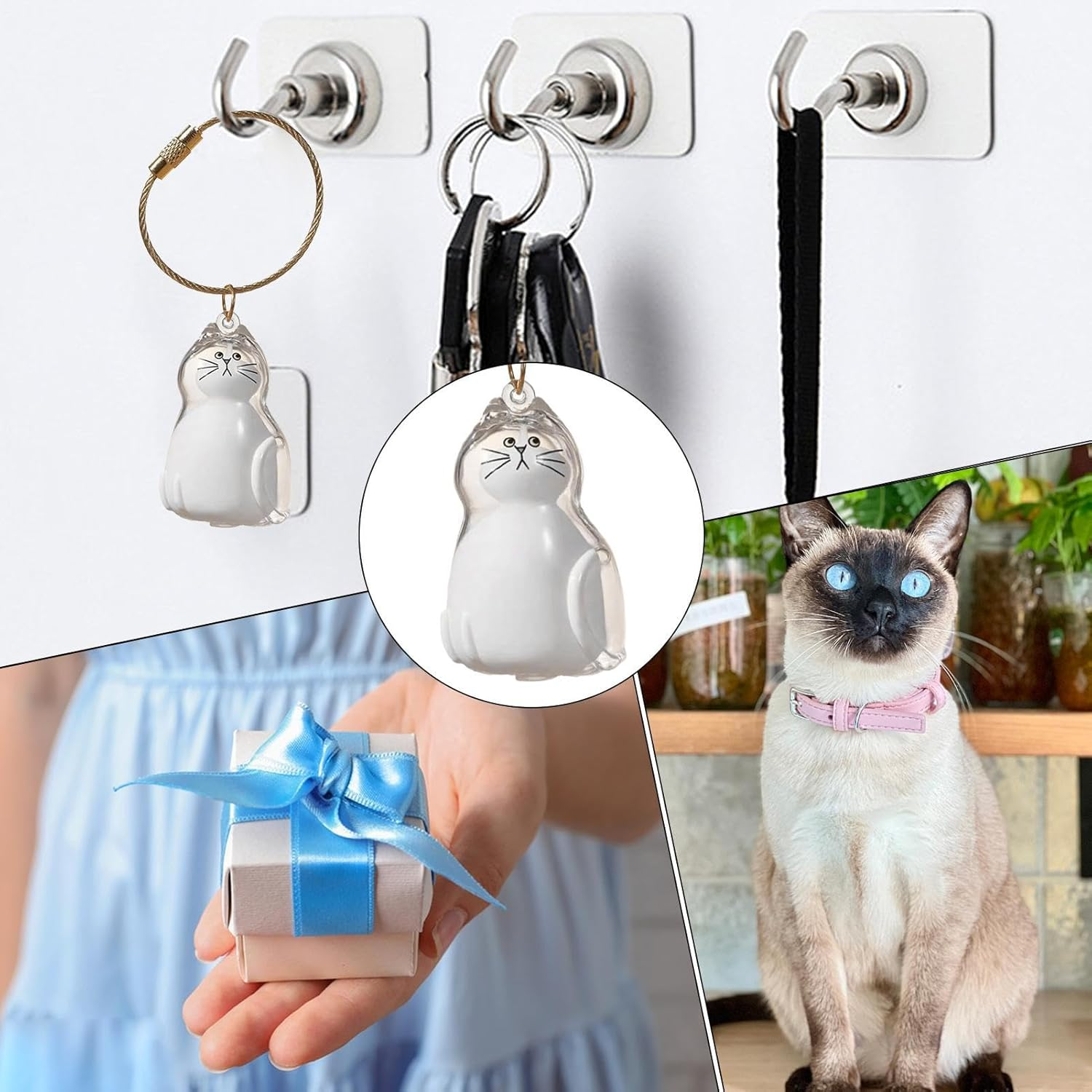 Transparent Cat Hair Storage Box, Cat Hair Storage Bottle, Pet Memorial Keepsake, with Meaningful Sympathy, Clear and Compact Design, 4.5Cm, for Friends & Family image number 5