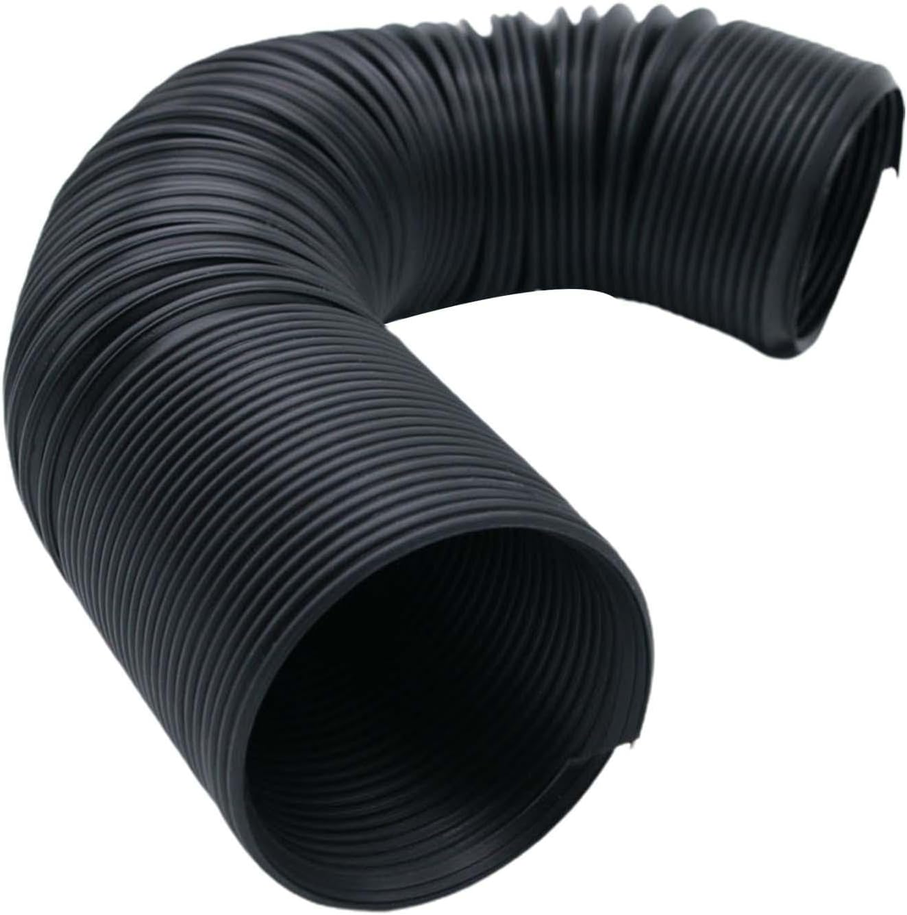 Magideal Car Flexible Air Intake Hose Pipe Universal Car Parts, Air Intake System Cold Air Ducting Feed Hose, Flexible Expansion Pipe for Vehicles, Black 50Mm Diameter