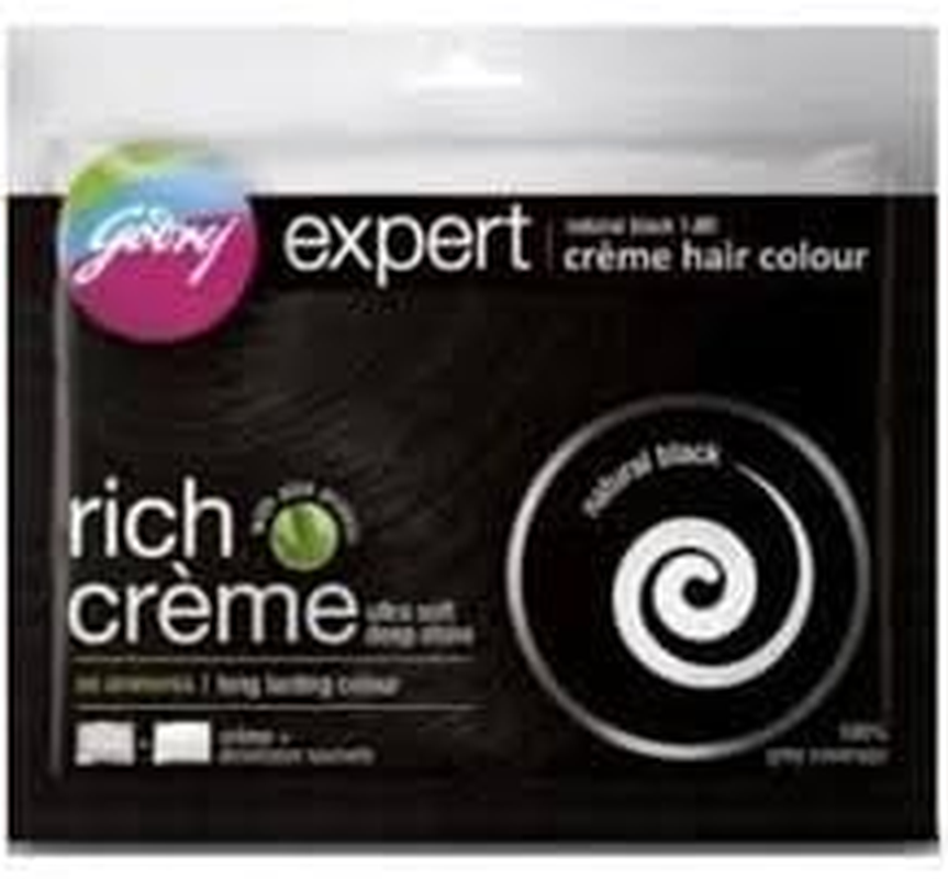 Godrej Expert Rich Creme Hair Colour Natural Black 40 Gm.