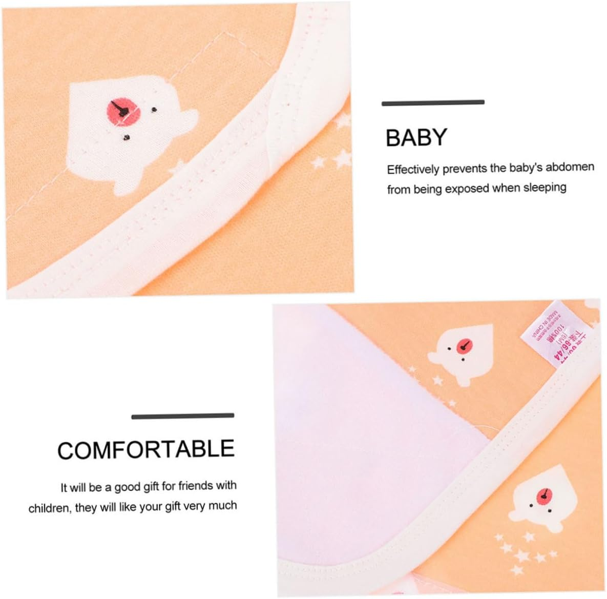 Newborn Cotton Belly Band Baby Navel Strap 80Cm Soft Belly Protector Warm Wrap for Infant Cord Care Autumn Winter