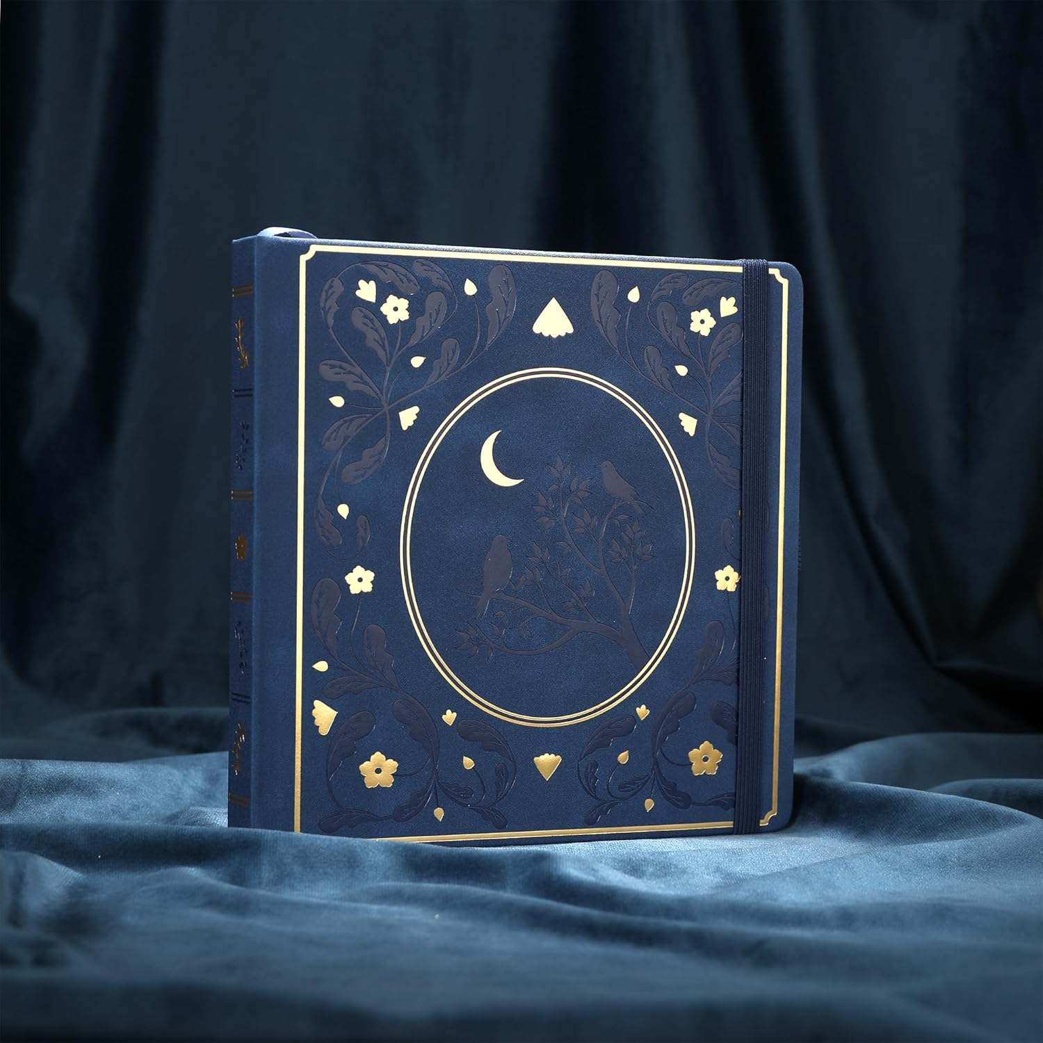 TIEFOSSI Bullet Dotted Journal, Dot Grid Notebook for Women Men, Hardcover PU Leather Journal, 160 GSM Thick Paper, 160 Numbered Pages with Gold Edges, 8 X 8 Square Diary - A-Grey image number 3