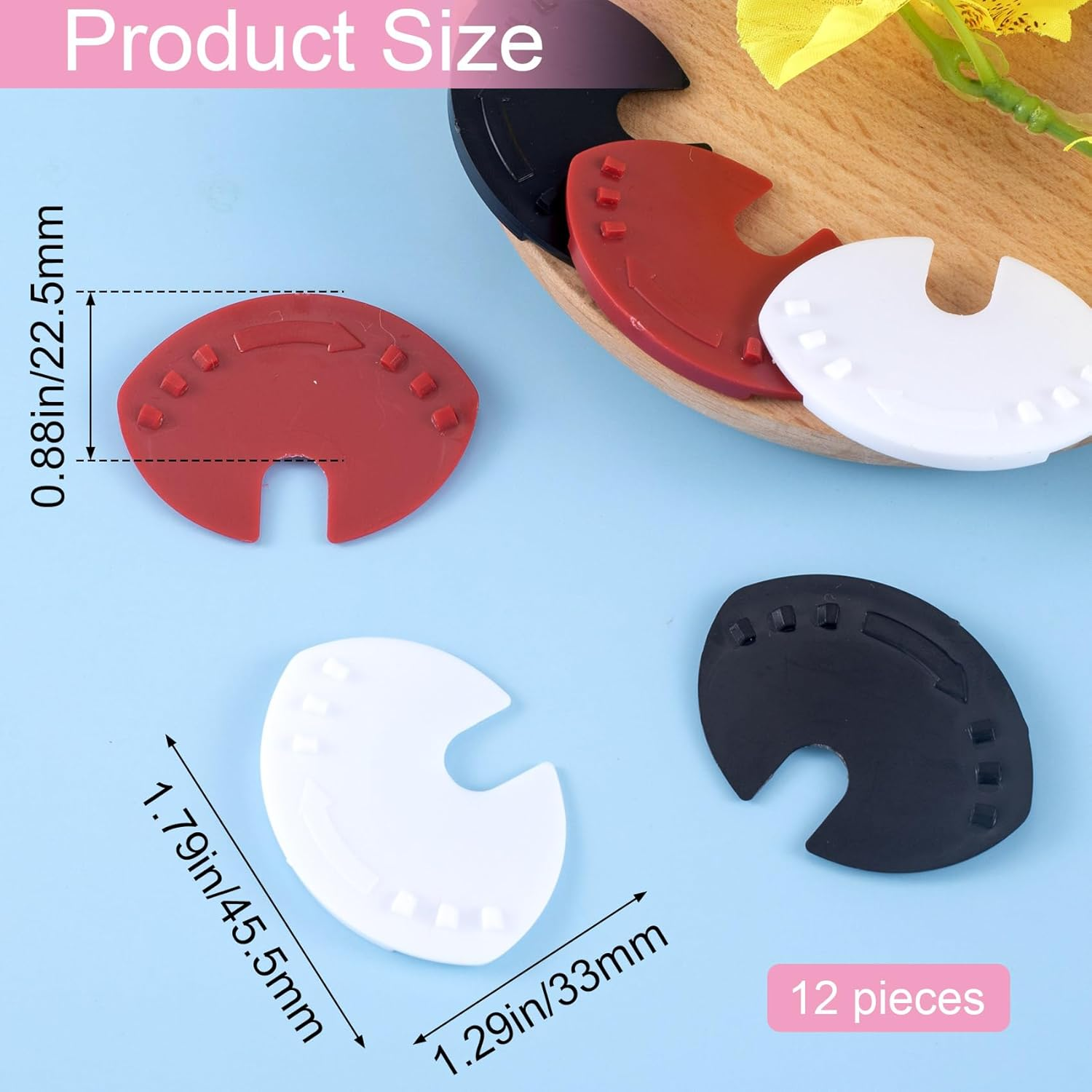CHANZET Soda Can Covers Lids 12Pcs, Silicone Can Covers for Soda Lid Drink Beer Pop Beverage, Can Sealer Cap Closer Top Protector Fizz Keeper Spill Guard Black White Red 3 Colors Can Lids image number 4