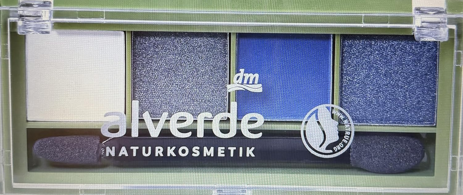 Alverde NATURKOSMETIK Quattro 99 Eye Shadow Palette Denim Blue, 4 G