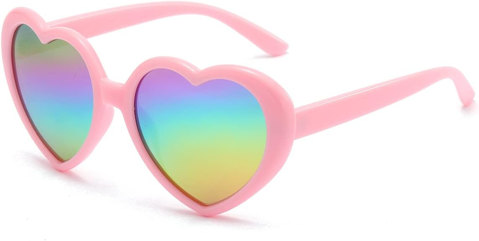 JOVAKIT Polarized Heart Shaped Sunglasses for Women Vintage Fashion Lovely Retro Oversized Eyeglasses UV400 Protection Lens