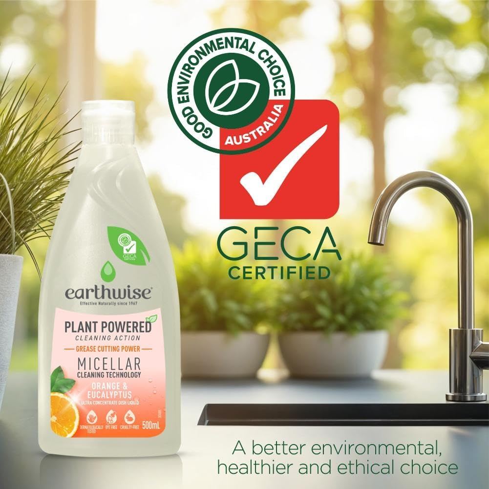 Earthwise Orange and Eucalyptus Dish Liquid 500 Ml image number 5
