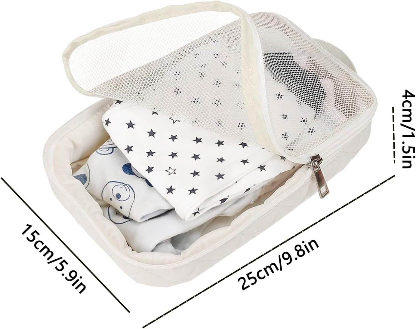 G&eacute;n&eacute;rique Diaper Storage Bag, Organizer Pouch, Nursery Travel Case, Lightweight Waterproof Fabric, Zipper Pocket Design, Baby Gear Storage for Daily Family Use, 9.84 X 5.91 X 1.57 Inches image number 5