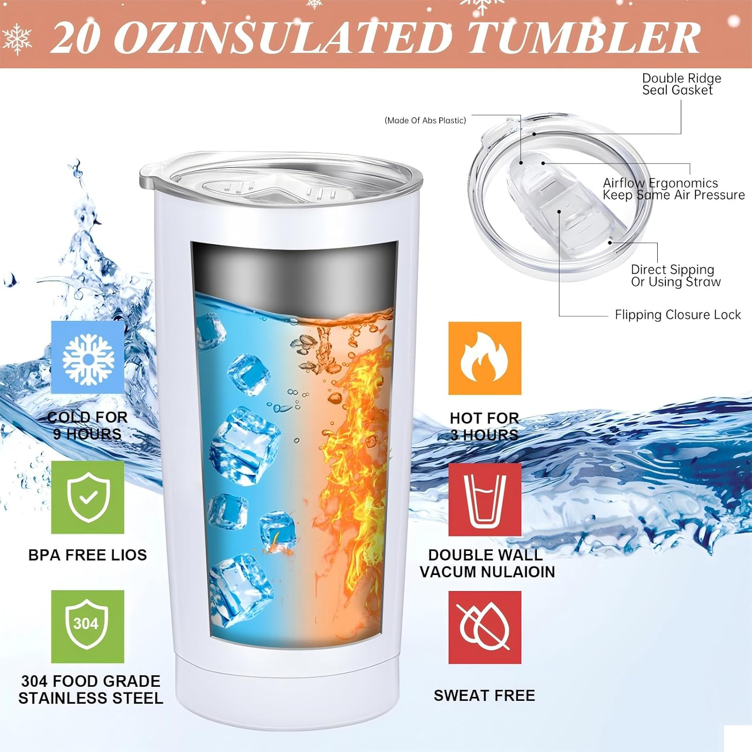 Sieral 3 Pcs Godmother Proposal Gifts Will You Be My Godmother 20Oz Stainless Steel Tumbler Makeup Bag Keychain from Godchild Christmas Birthday Baptism Mother'S Day Gift for God Mom(Boho Flowers) image number 3