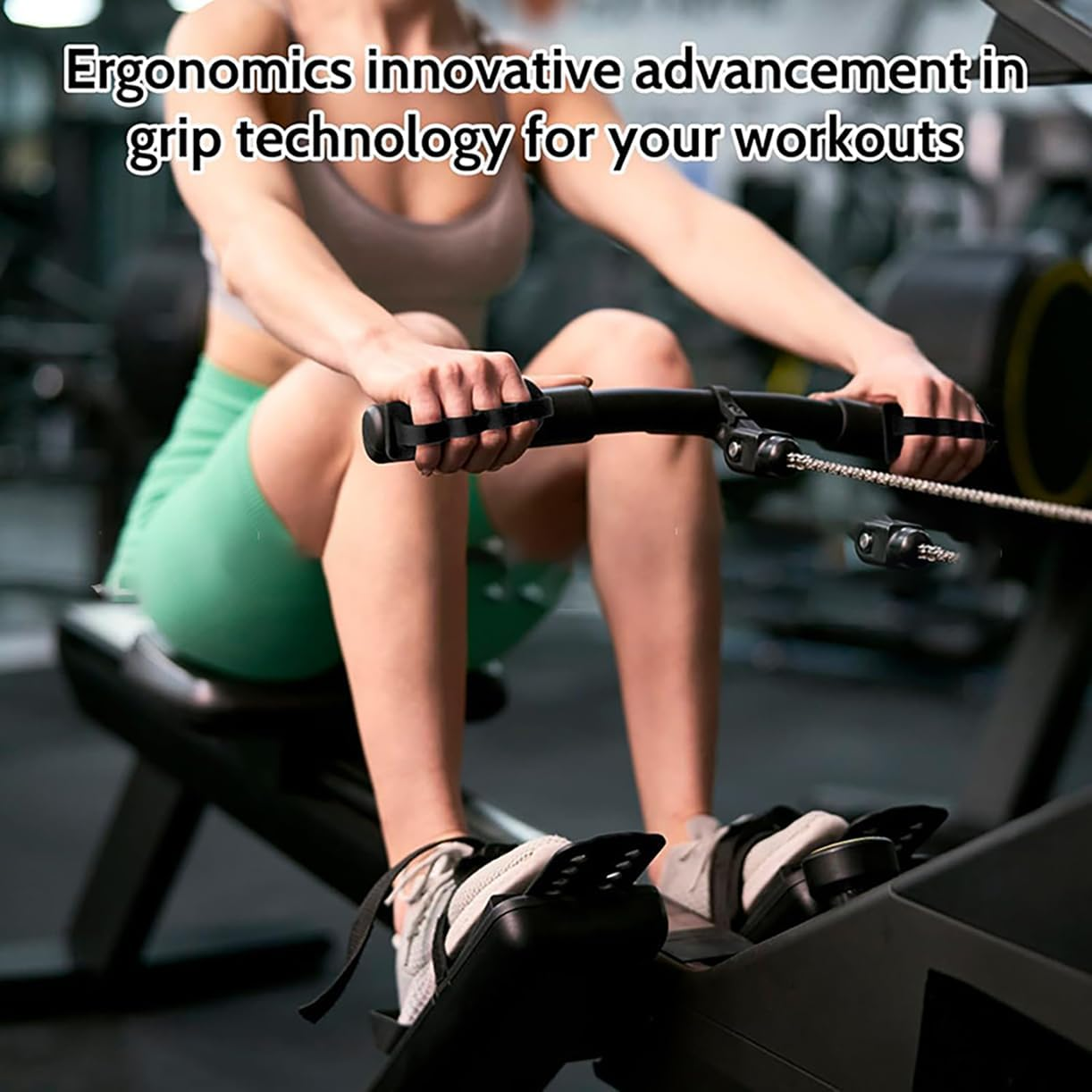 Fitness Grip Trainer, Non-Slip Fingerless Glove Set, Lifting Grip Power Strap Adjustable Pullers Strength Training Equipment Portable Storage Box for Pull-Ups/Hard Pulls/Bench Presses image number 1