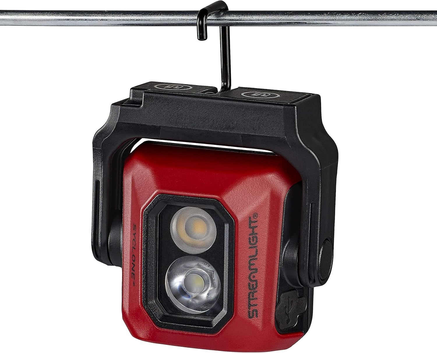 Streamlight 61510 Syclone 400-Lumen USB Rechargeable Multi-Function Compact Work Light, Red image number 2