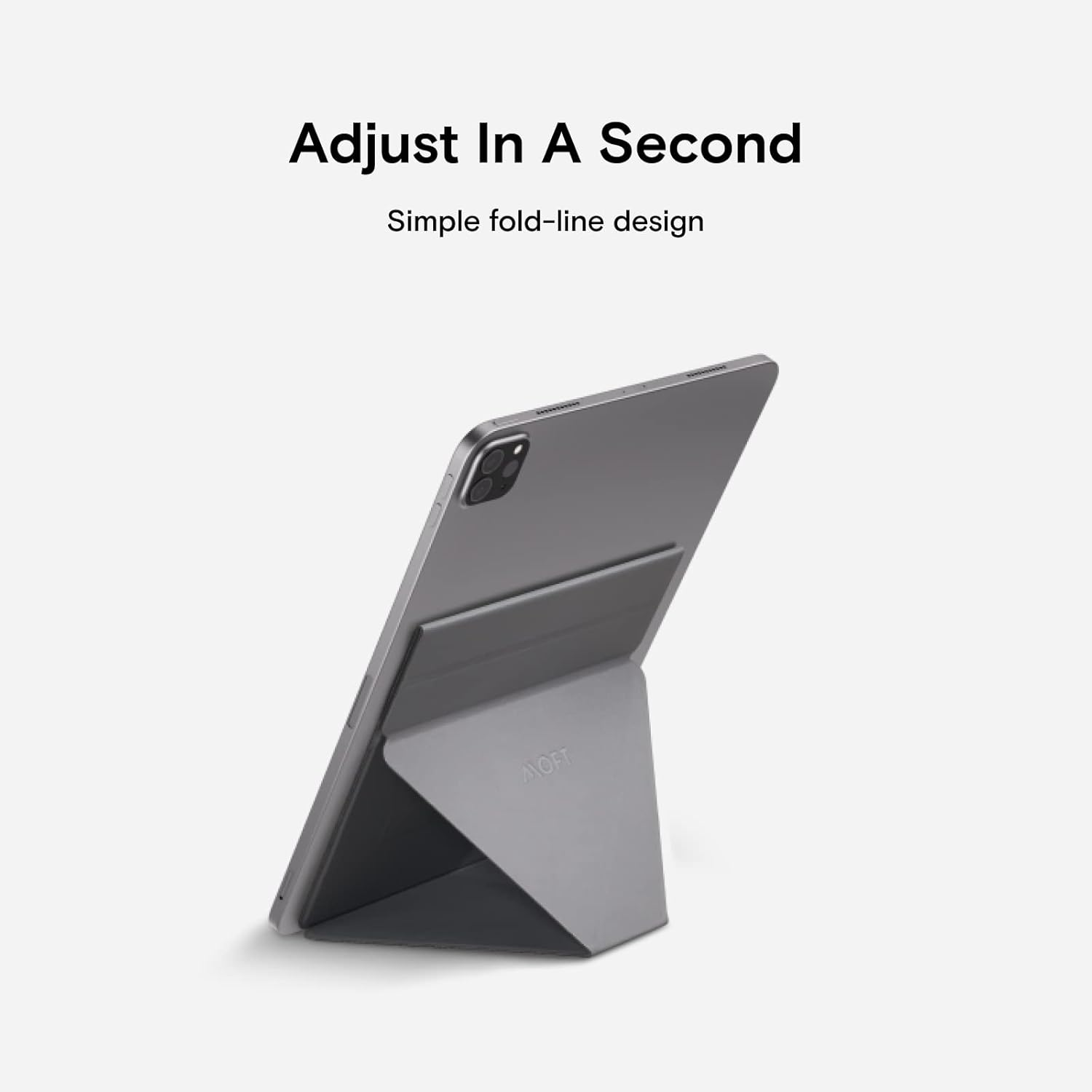 MOFT Adhesive Invisible Slim Tablet Stand, Most Adjustable, Compatible with Tablets up to 12.9&rdquo;,Gray image number 3
