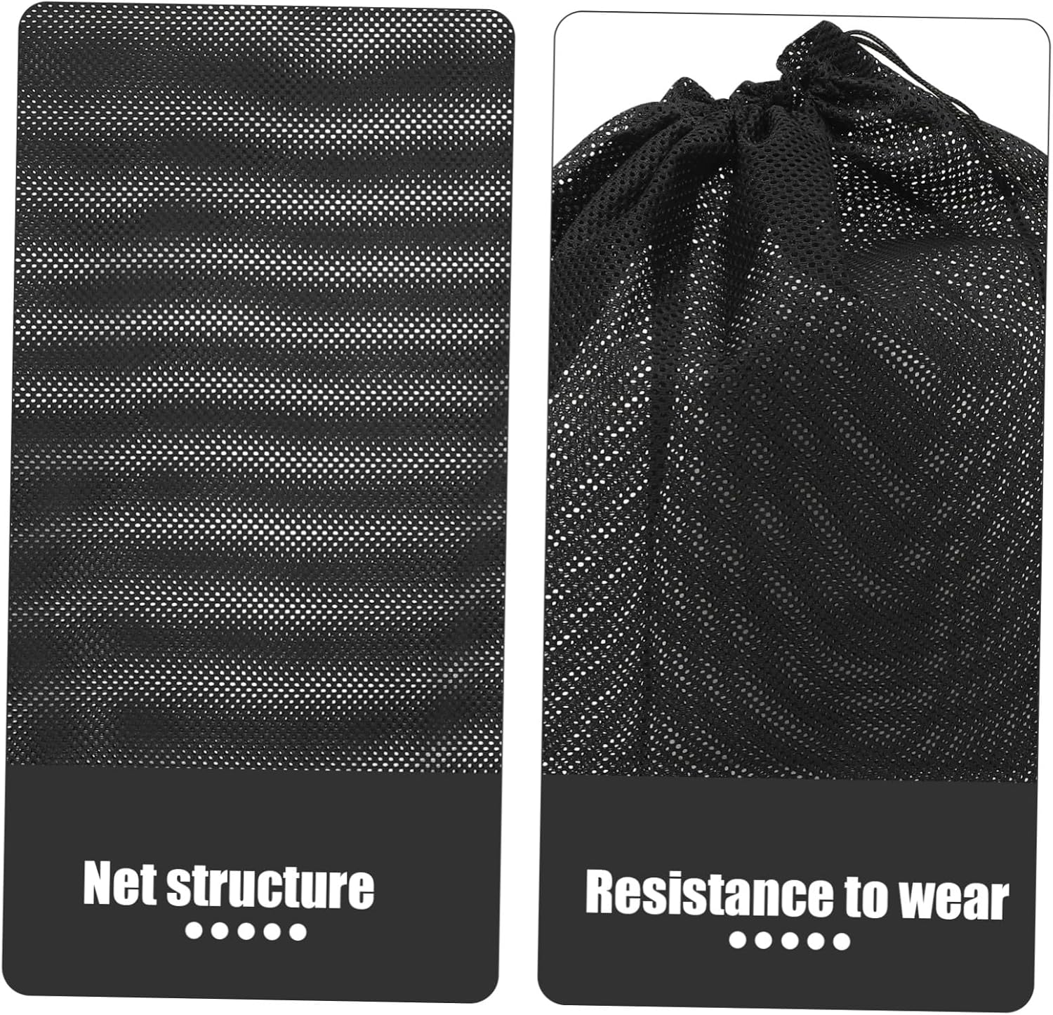 Water Pump Filter Bag Large Mesh Pouch with Drawstring and Buckle Protective Mesh for Outdoor Fountains Ponds Aquariums Easy to Clean and Replace Extends Pump Life Black image number 1