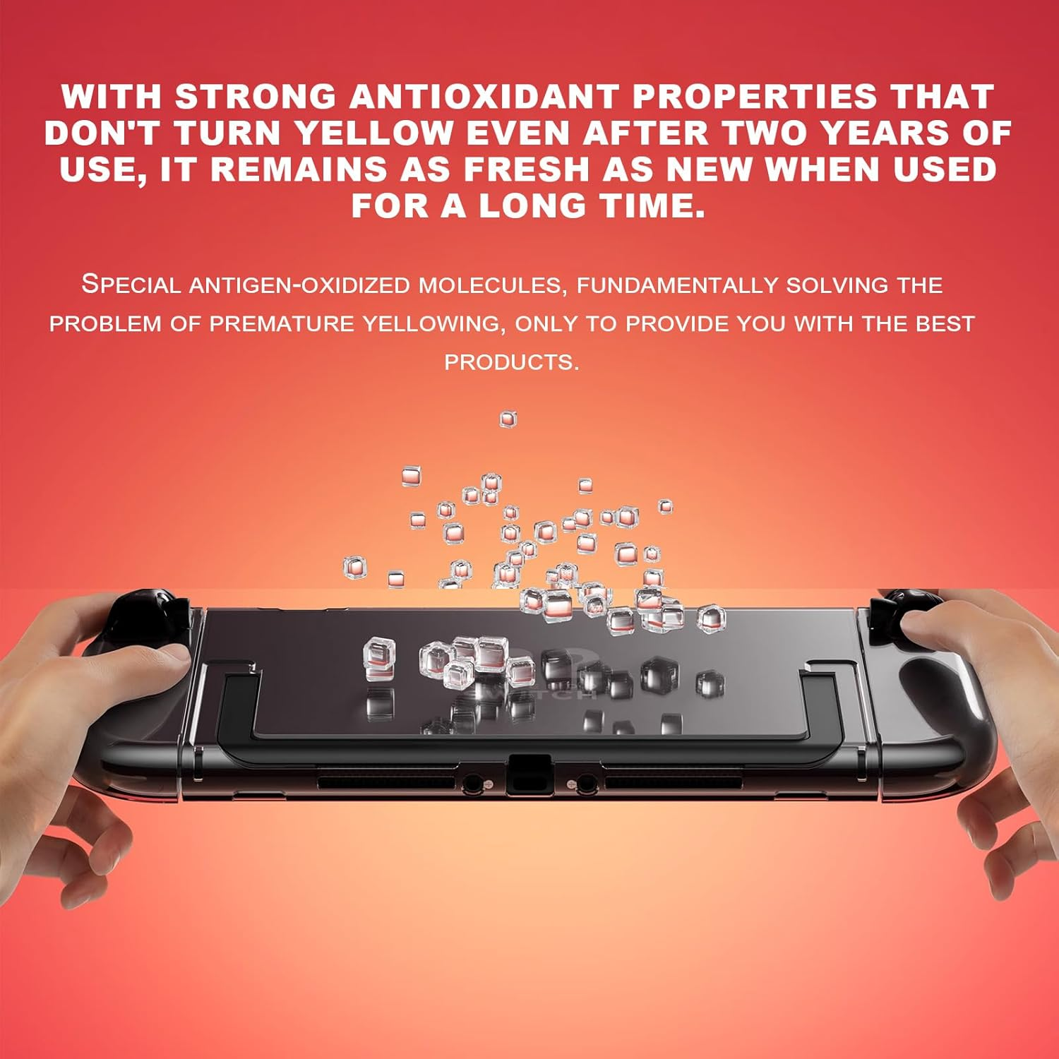 ZVCXOE TPU Transparent Protective Cover Suitable for Switch 2 2025 Model Split PC Main Case and TPU Grip Cover Shockproof Scratch-Resistant Non-Slip and Ergonomic Clear image number 4