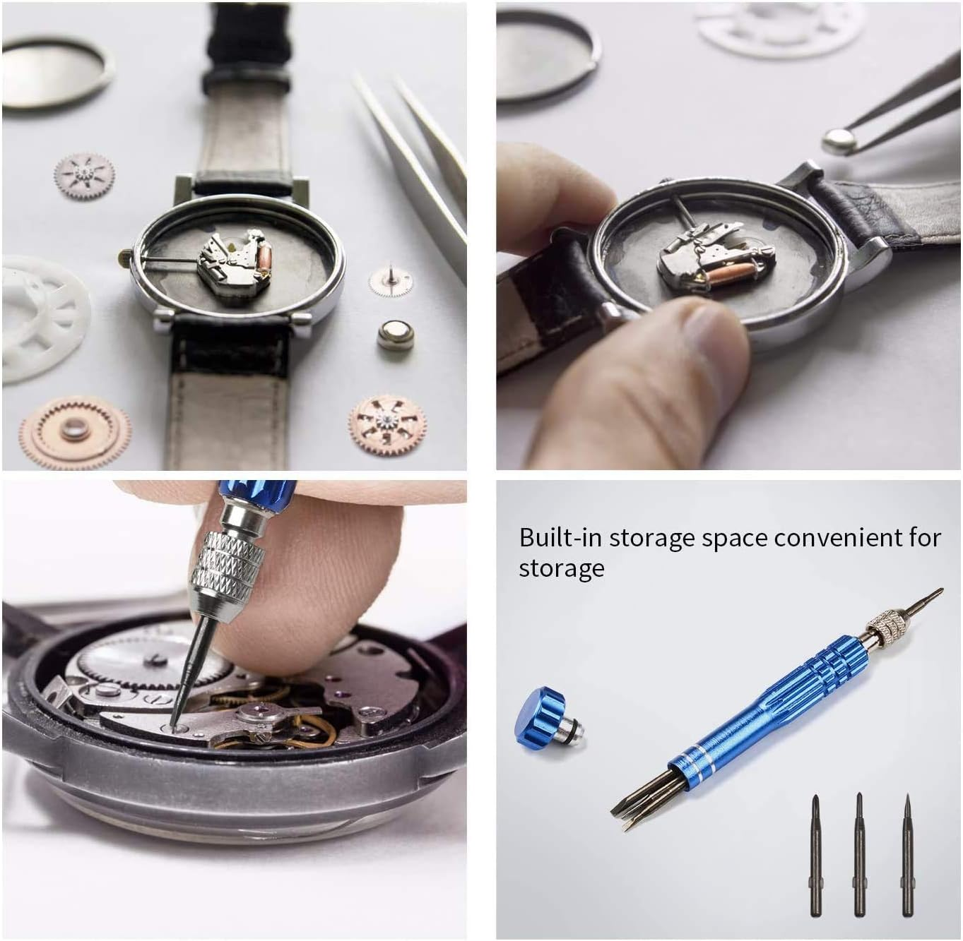 Professional Watch Repair Kit - Spring Bar Tool Set, Back Case Opener, Link Removal Tool image number 1