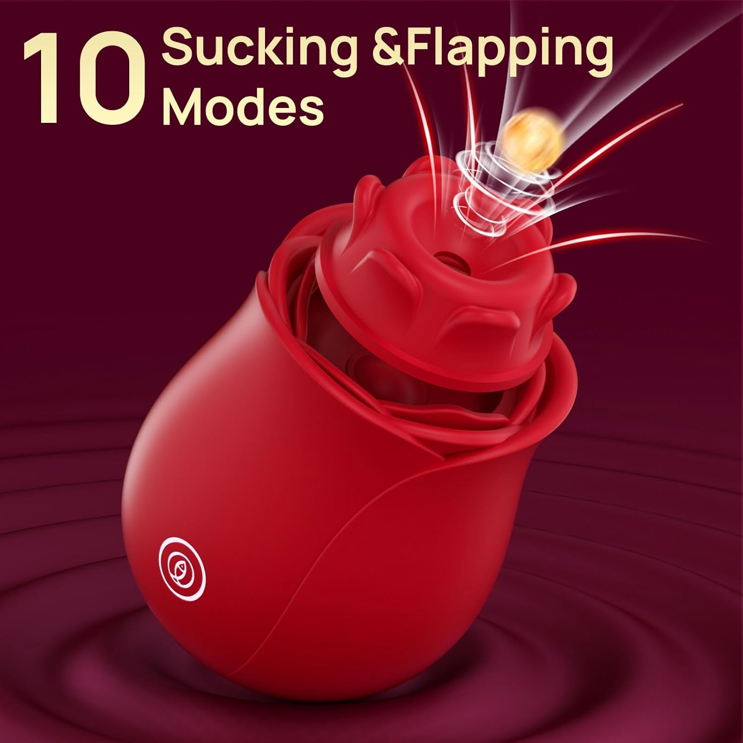 Vibrator Sex Toys for Women with 10 Sucking & Vibrating Modes for Couples Clitoral Nipple Rose Clitoral Vibrators G-Spot Sucking Sex Toy Clitoral Stimulator image number 5