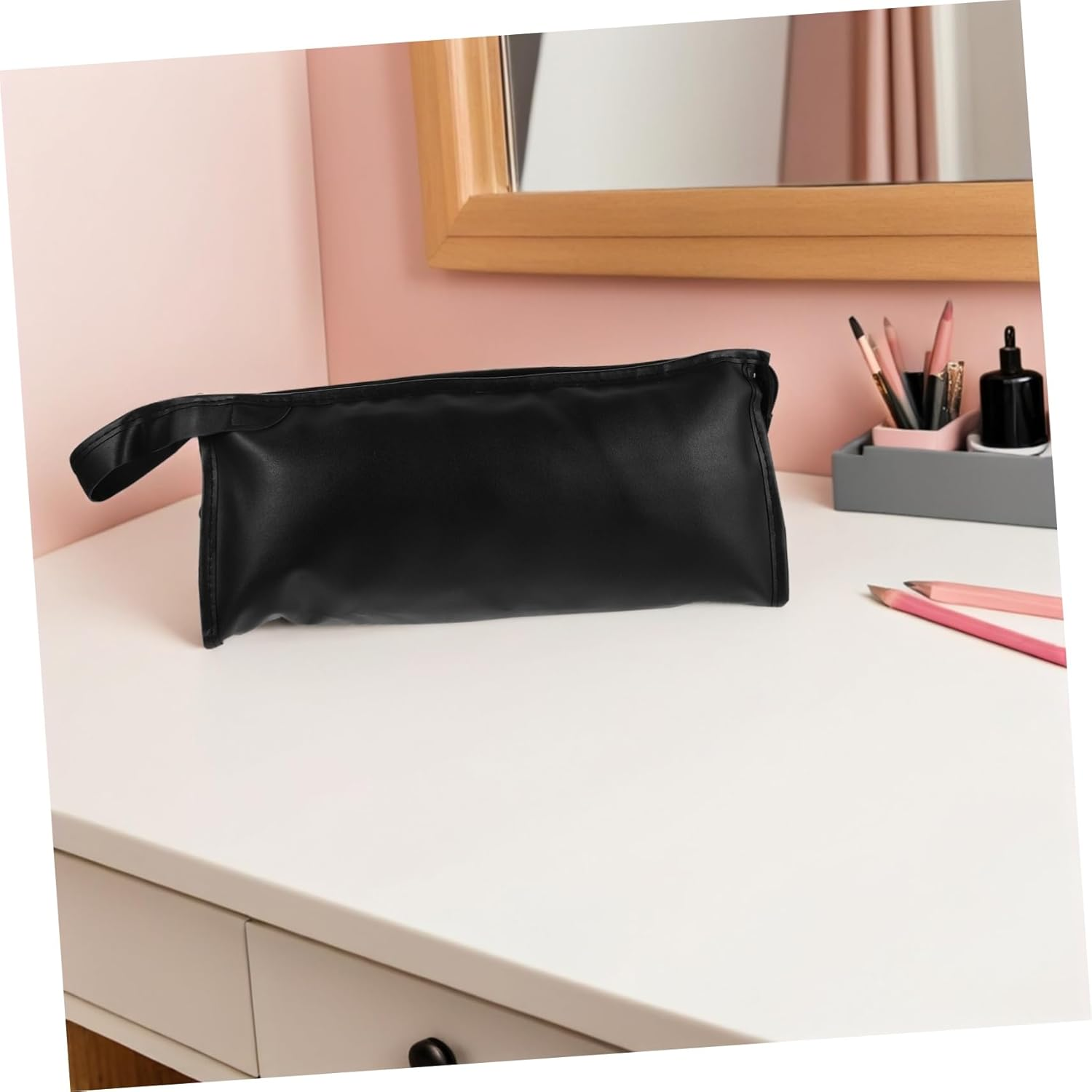 ARTSEWPLY Water Resistant Blow Dryer Case with Multi Compartment Storage Travel Hair Dryer Bag for Curling Irons and Styling Tools Compact Organizer for Portable Use image number 4