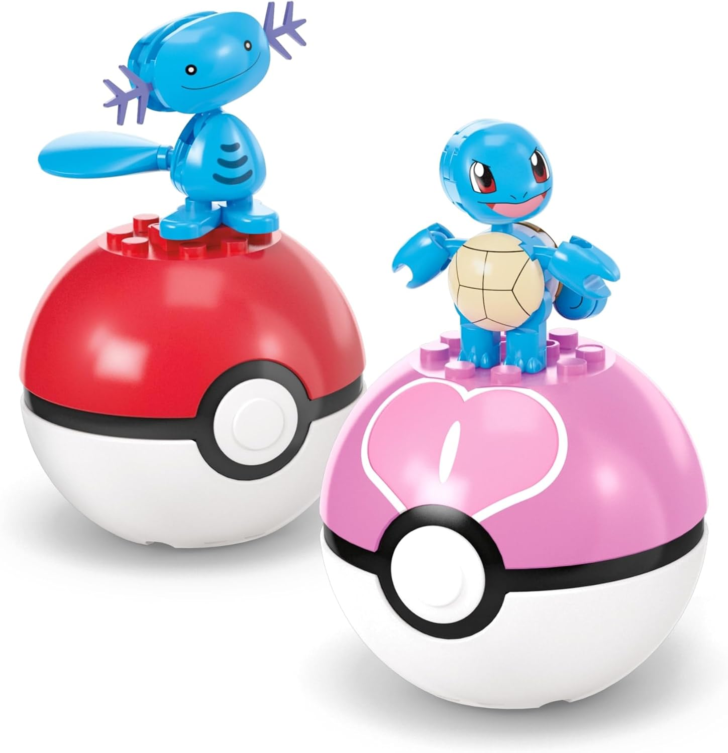 MEGA Pok&eacute;mon Action Figure Building Toys Set, Water-Type Trainer Team with 79 Pieces, 2 Inches Tall, for Kids image number 6