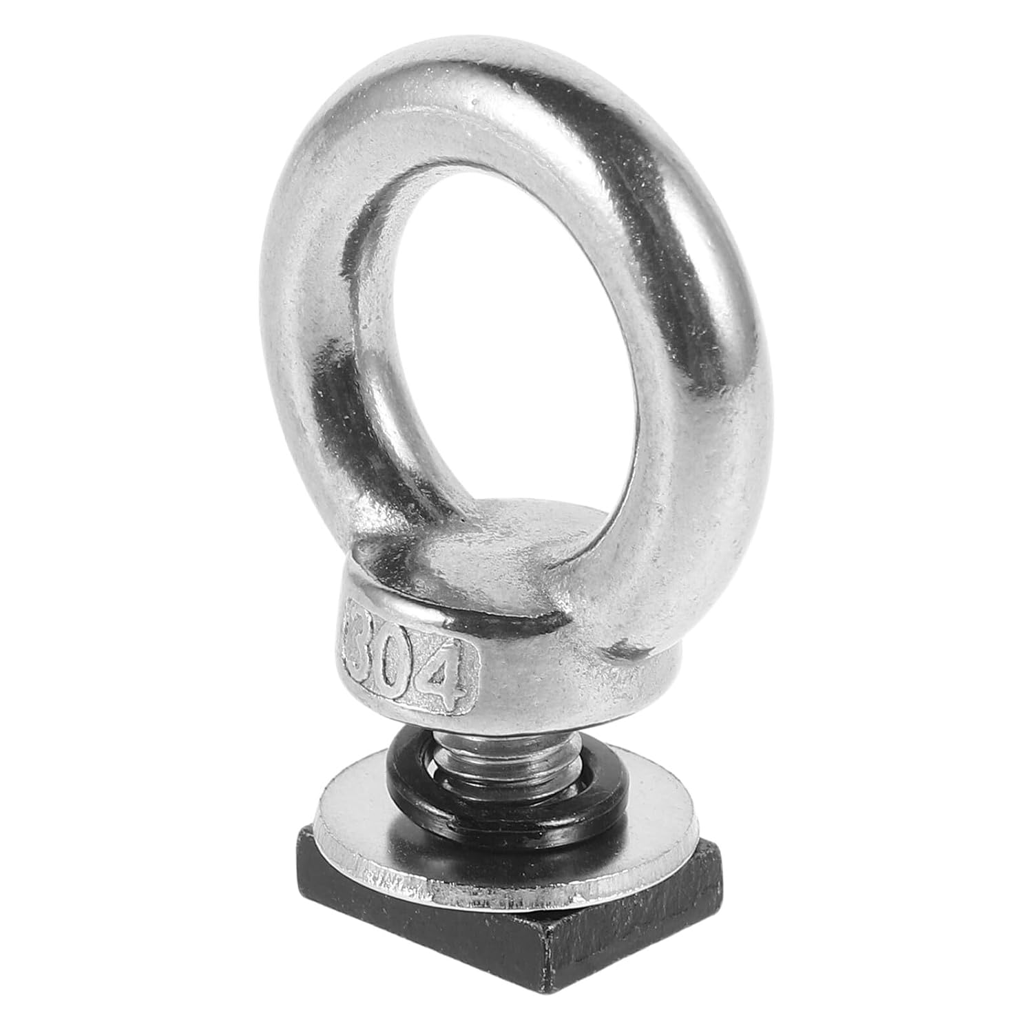 T-Shaped Eye Hook Screw M8 Bright Finish Roof Rack Tie down Anchor Nut for Rooftop Tent Accessories and Cargo Frame Track Mount Bolt image number 1