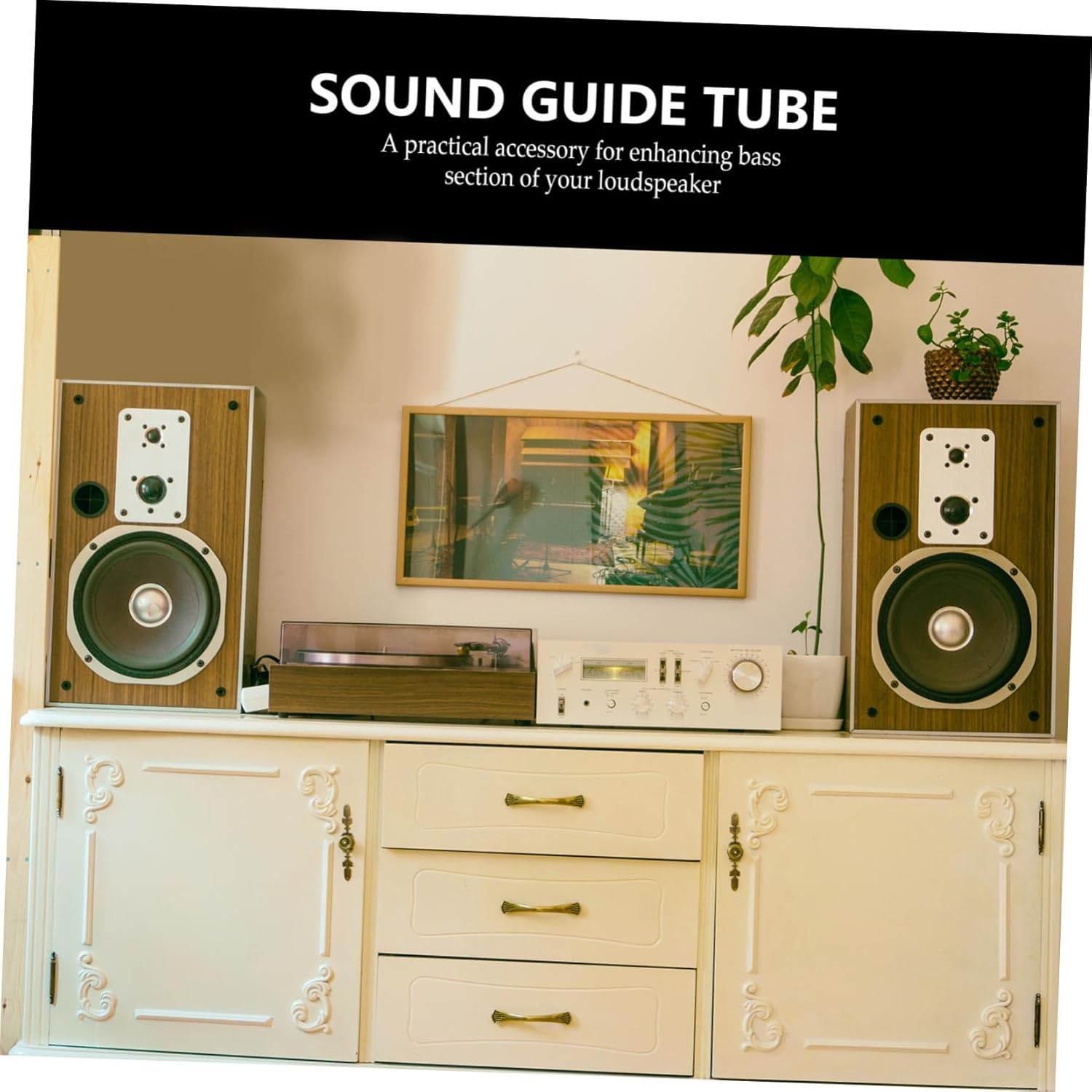 5 PCS Plastic Woofer Box Port Tube Bass Reflex Pipe for Home Car Speakers Sound Quality Enhance Speaker Cabinet Appearance for DIY Projects