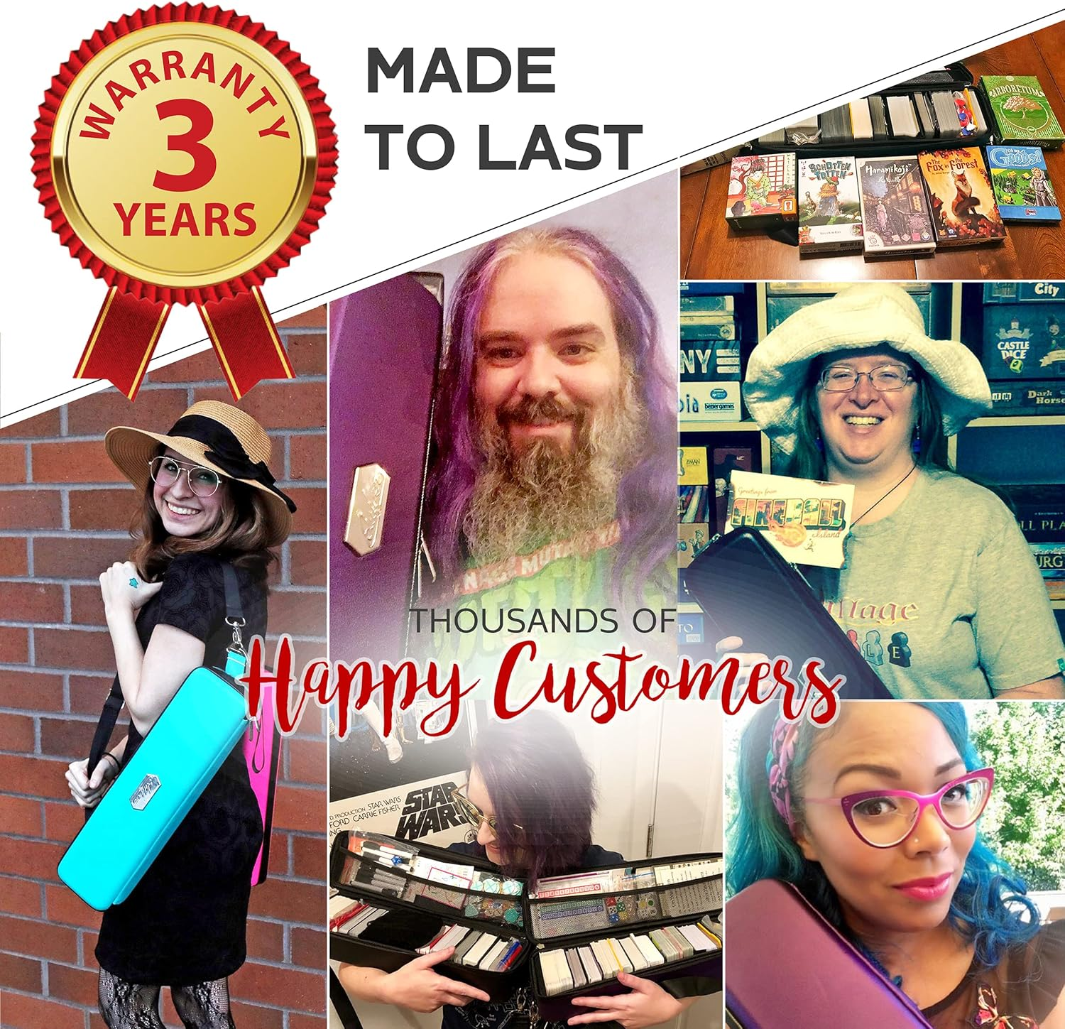 Quiver Time Purple Quiver Card Carrying Case - TCG Cards Deck Box Holder for Trading Cards, MTG Bag Playing Card Case (+Wrist & Shoulder Strap, Dividers, Separators, Corner Pads + 100 Apollo Sleeves) image number 2