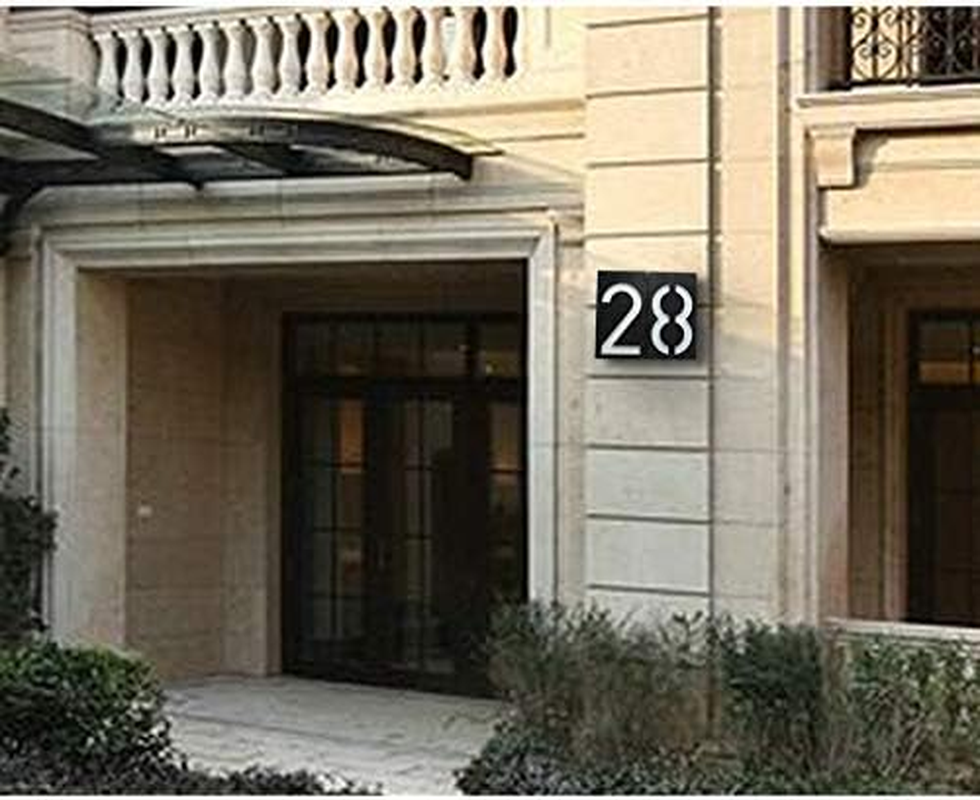 LED Solar House Number Light, Garden Numbers Solar Powered Address Sign LED Illuminated Outdoor Plaques and Wall Art Lighted up for Home Yard Street (Digit 2) image number 5