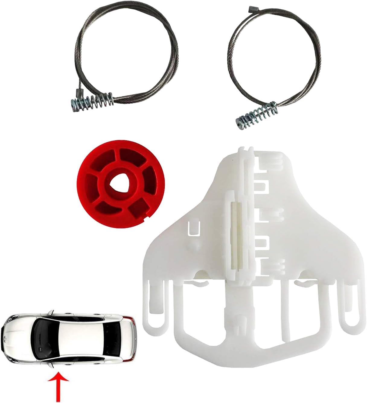 EDK Window Regulator Repair Kit Compatible with Dodge Nitro Front Left 2007-2011 68004819AA image number 2