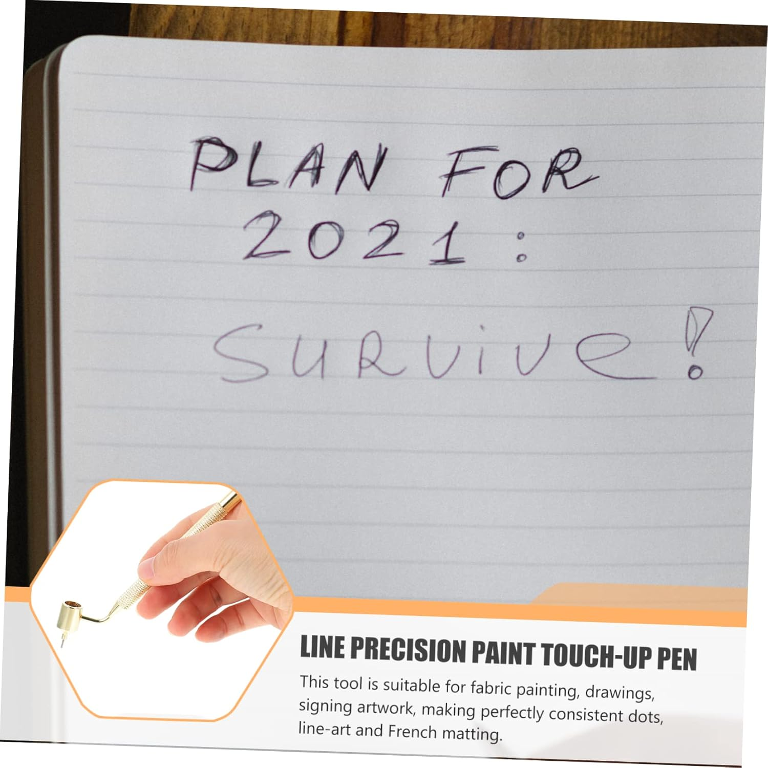 2Pcs Fluid Writer Pen Precision Touch up Paint Pen Paint Applicator for Tempera Inks Easy to Clean for Canvas image number 1