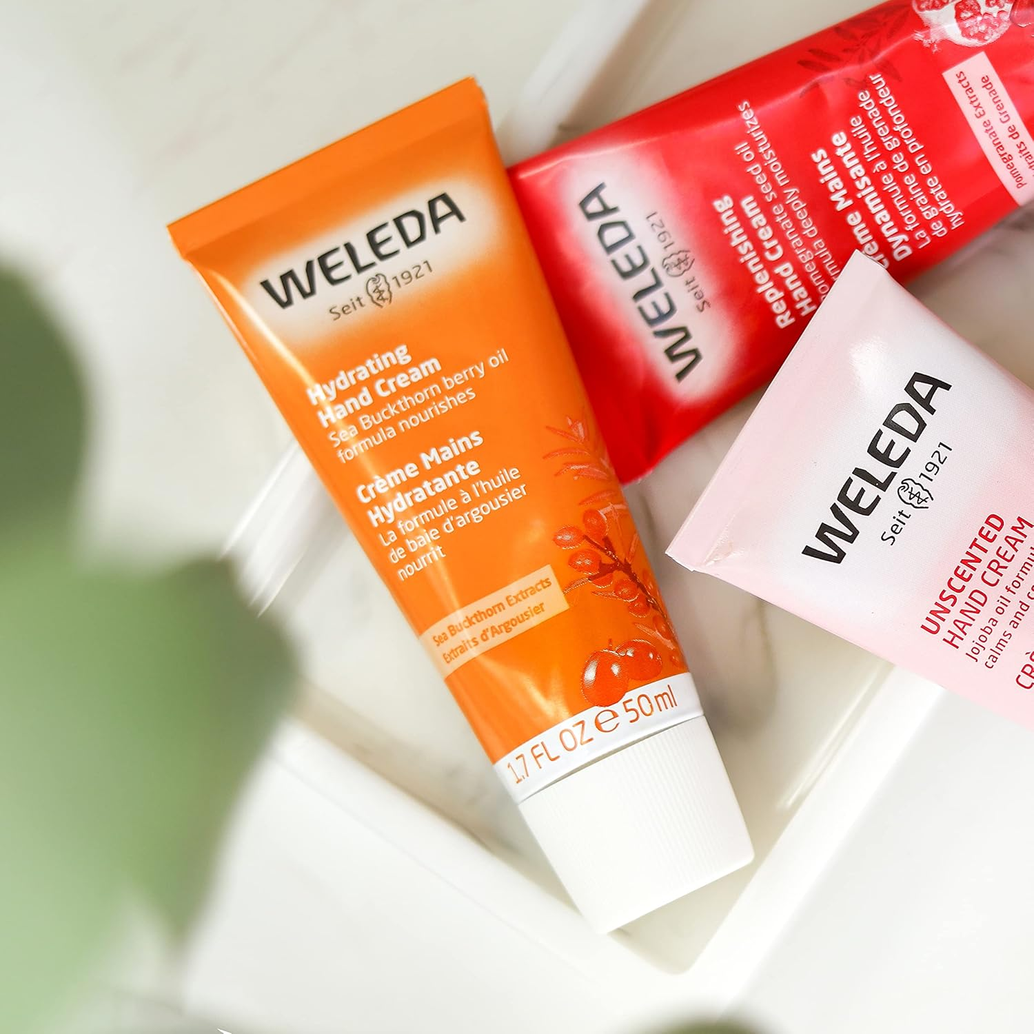 WELEDA Sea Buckthorn Hand Cream 50Ml | Light Moisturiser | Quickly-Absorbing | Soft Hands