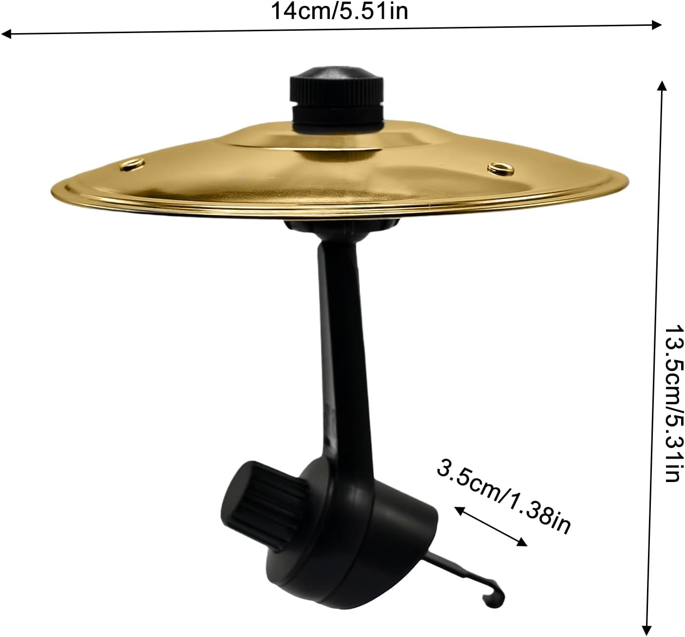 Car Crash Drum, Car Drum Air Vent Toy, 5.51 X 5.31 X 1.38 Inches Compact Percussion Instrument, Fun Auto Interior Decoration, Musical Toys for Women, Men, Vehicle Entertainment image number 2