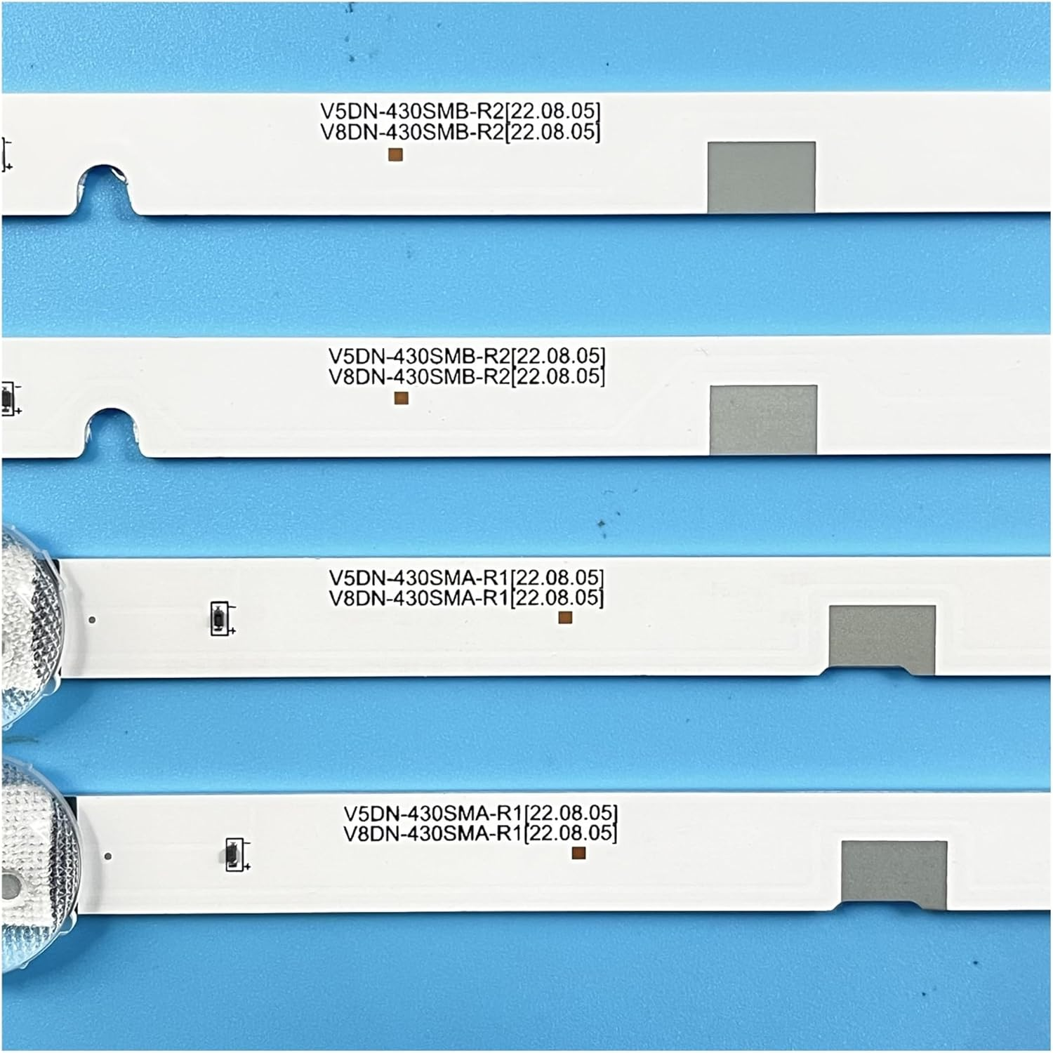 LED Backlight Bar for V8DN-430SMA-R0 430SMB UE43N5300AU UE43N5000 UN43J5290 UN43T5300 BN96-46570A 46571A Hg43Ad570Sjxxz(Kit 16Pcs for 2 TV)