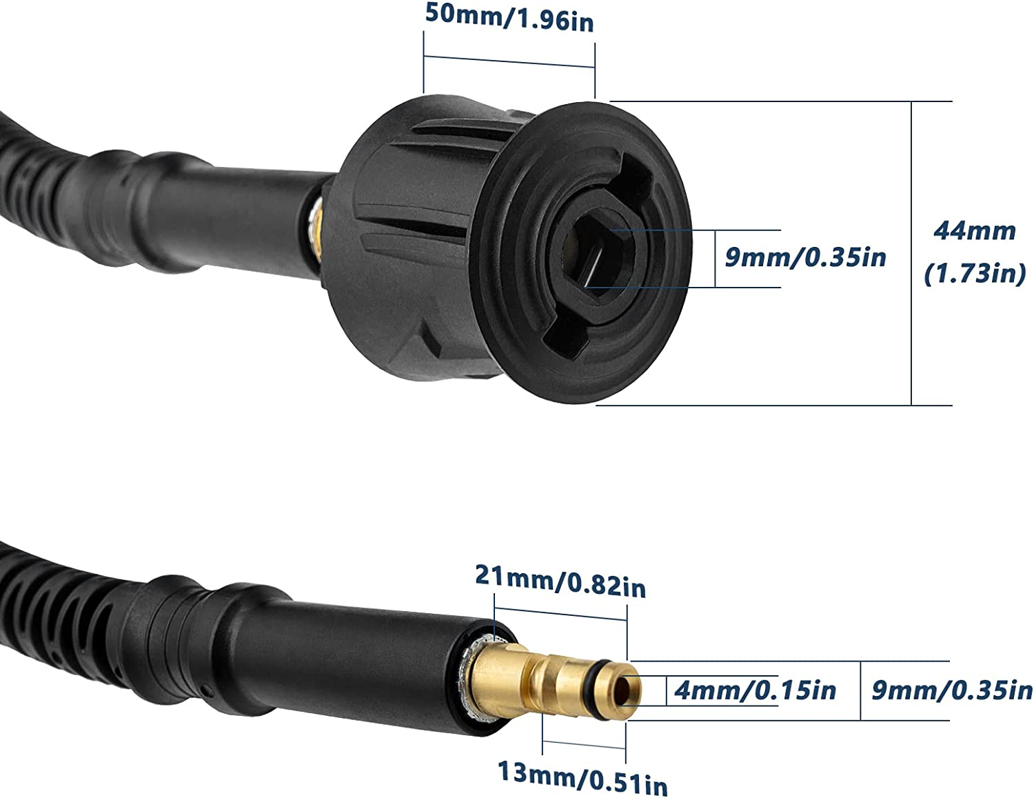 10M High Pressure Extension Hose,Connectors Quick Connect for High Pressure Cleaner K2 K3 K4 K5 K6 K7