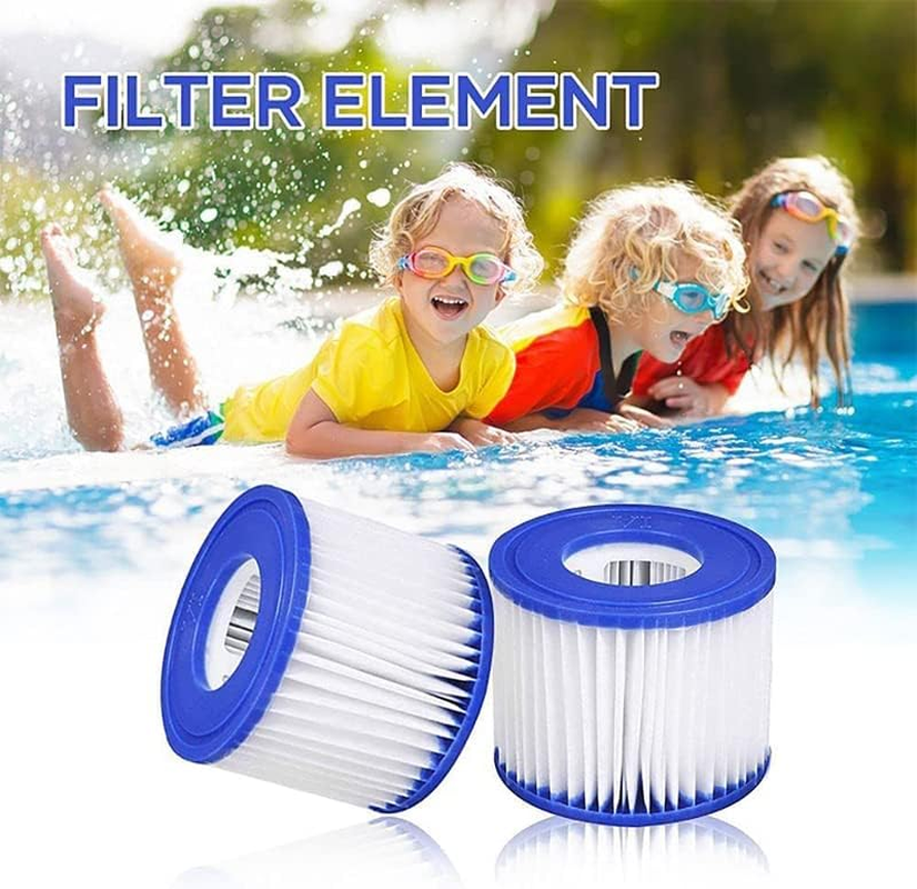 AIMALL 6PCS Swimming Pool Filter Cartridges for Bestway Lay Z Spa VI 58323, Replacement Filter for Miami, Vegas, Palm Springs, Monaco, 4.09" X 2.17" X 3.15" image number 5
