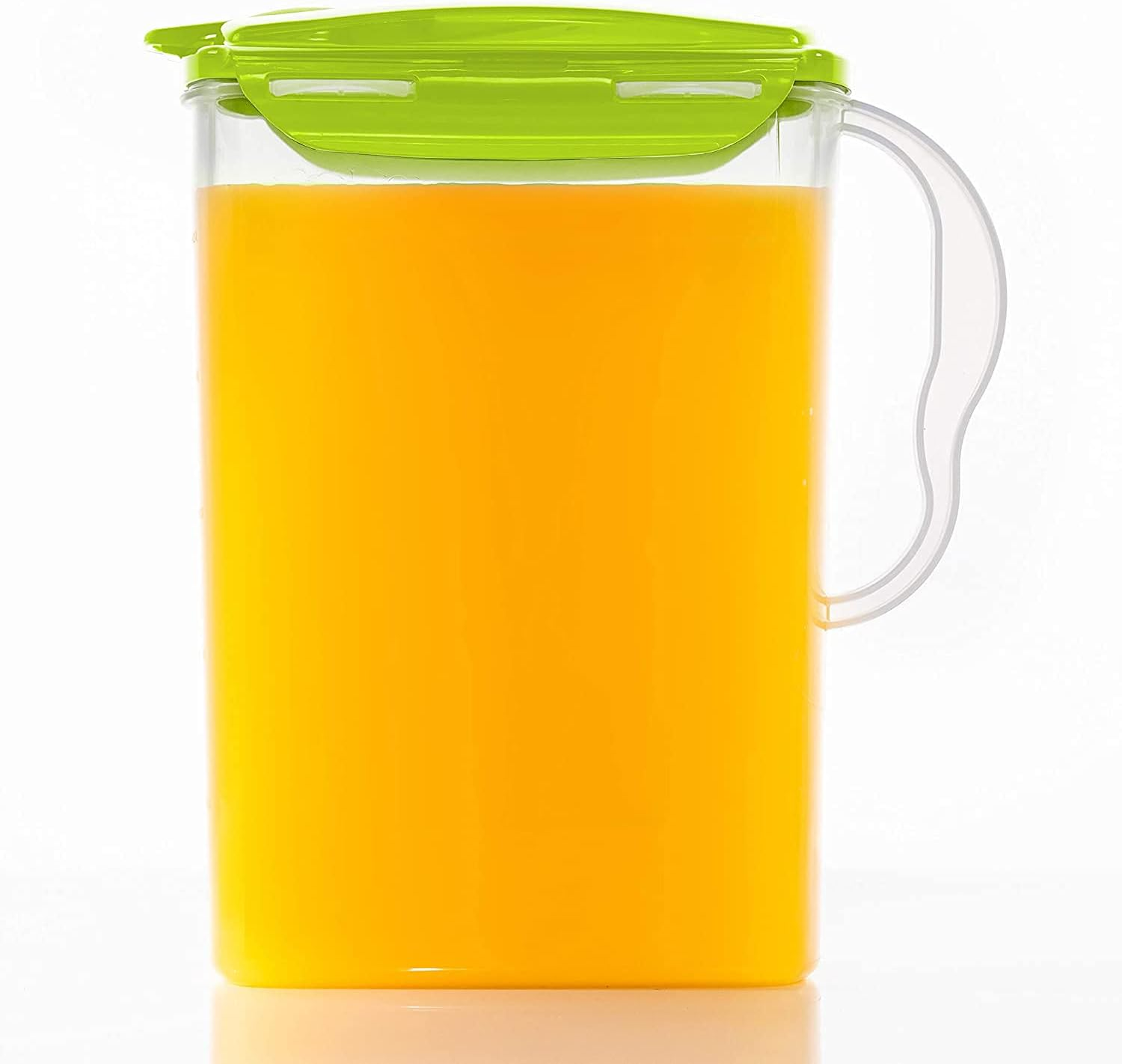 Locknlock Aqua Fridge Door Water Jug with Handle BPA Free Plastic Pitcher with Flip Top Lid Perfect for Making Teas and Juices, 3 Quarts, Blue image number 5