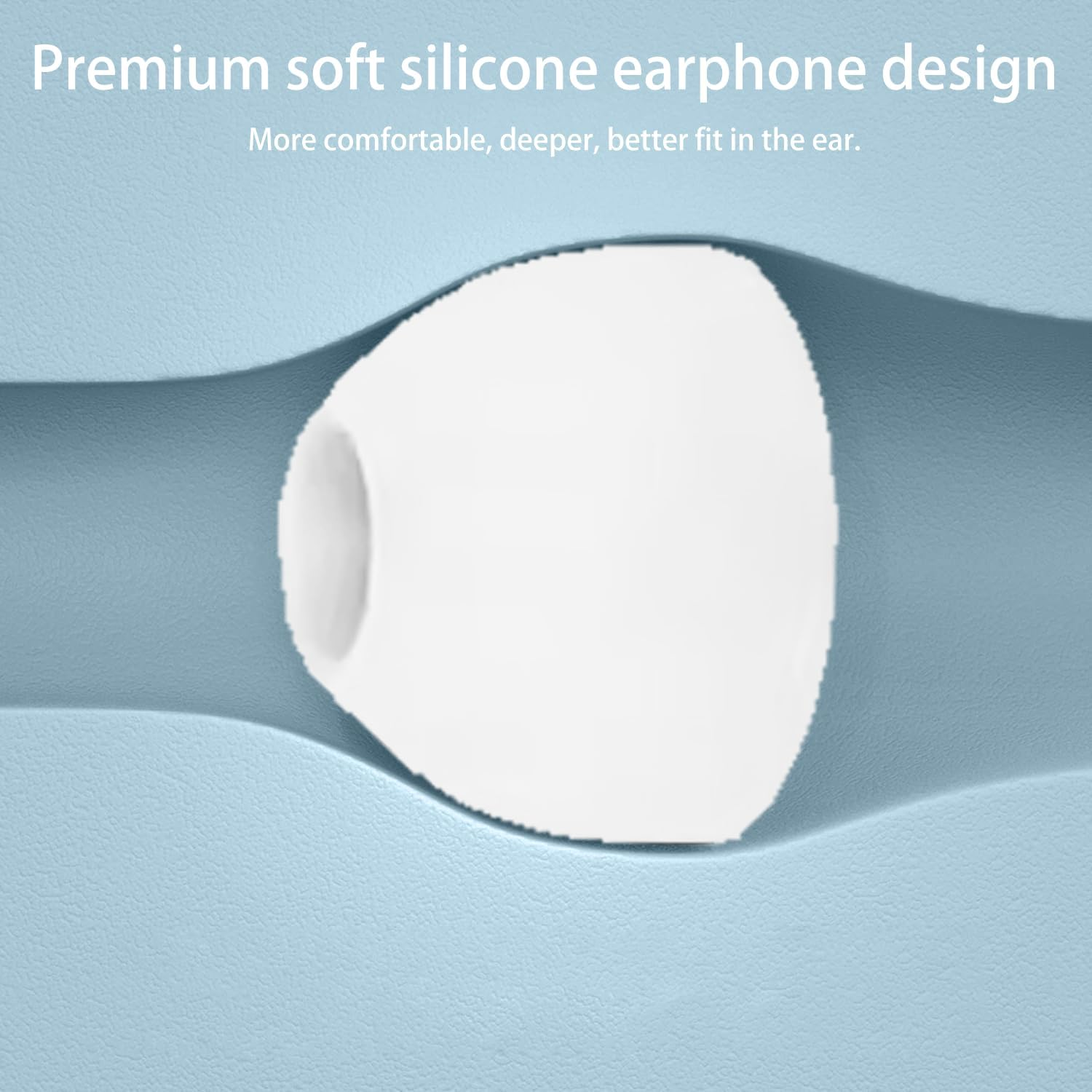 Replacement Earbuds for Nothing Ear (A) Wireless Earbuds,Noukaju Silicone Earbuds,S/M/L 3 Size,Earbuds Tips for Nothing Ear (A),3 Pairs(White) image number 6