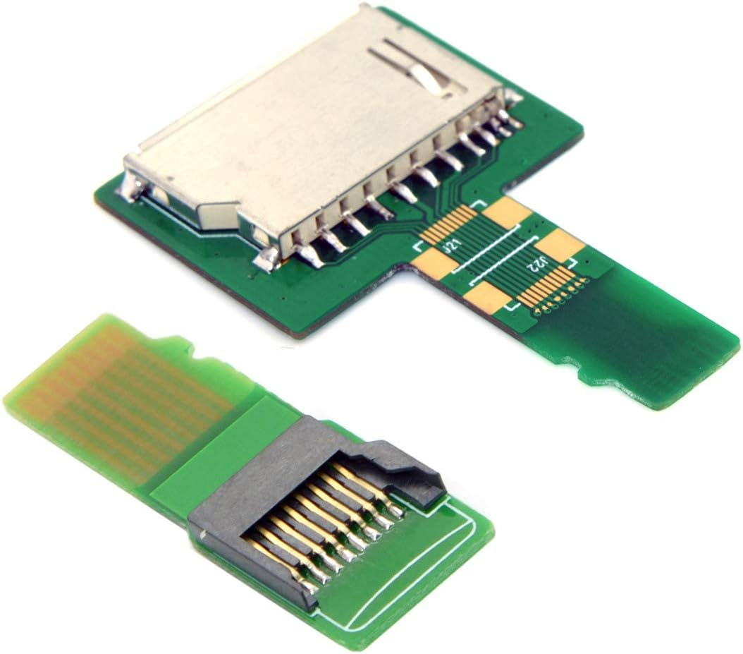 Cablecc 1Set SD TF Card Socket Female to Micro-Sd TF Male Memory Card Kit Extension Adapter Testing Tools Extender image number 6