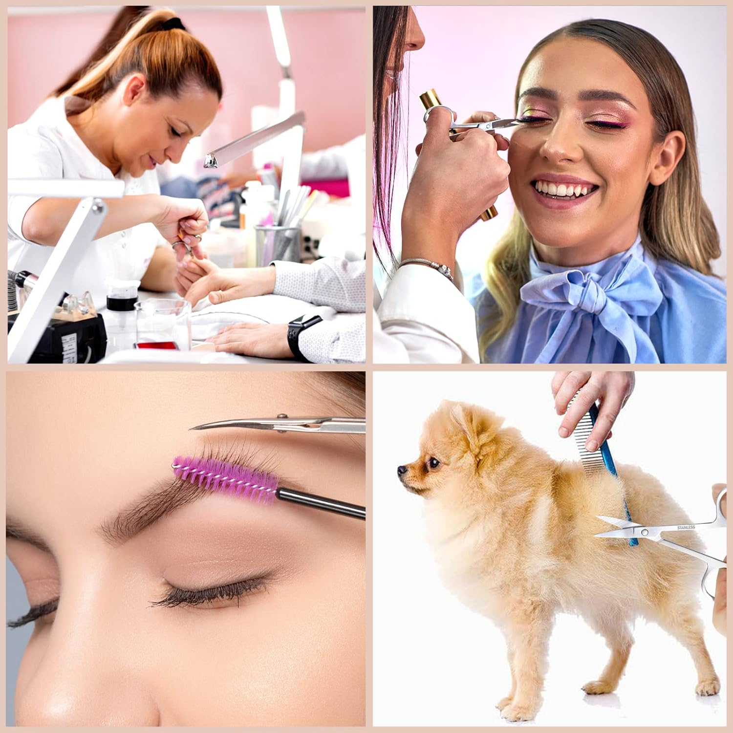 Sularpek 1 Pcs Cuticle Nail Scissors, Beauty Scissors, Professional Stainless Steel Nail Scissors, Professional Multi-Purpose, for Nails, Nose Hair, Eyebrow, Moustache image number 6