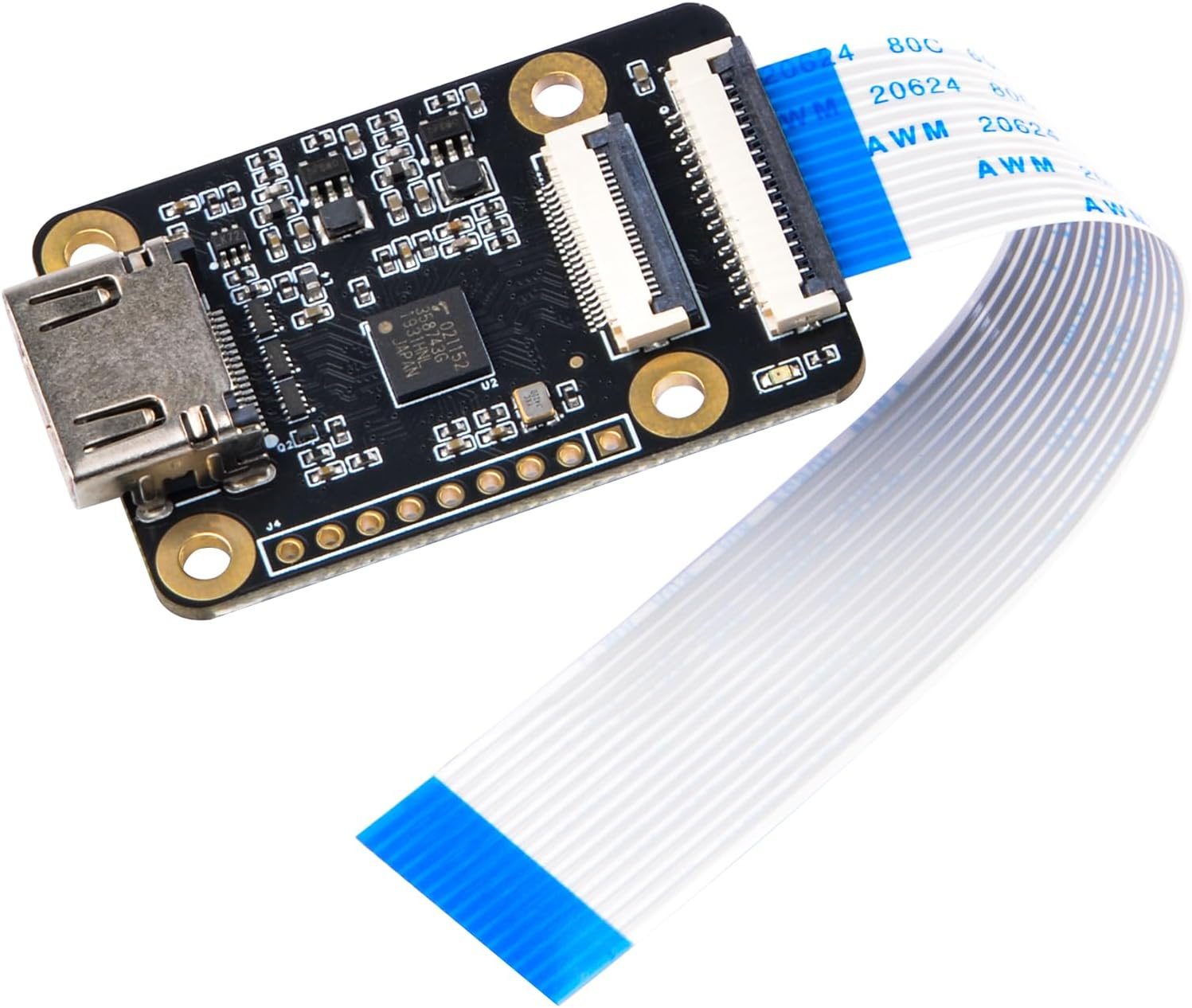 Geeekpi Hdmi-To-Csi2 Adapter Board for Raspberry Pi 4B/3B+/3B/Pi Zero/W/2W, HDMI to CSI Camera Port Adapter for the Raspberry Pi 4/3 image number 1