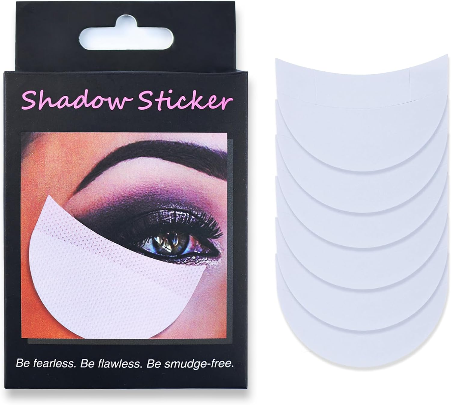 100 Pcs Eyeshadow Shields Pad Lint Free Eye Shadow Stencils Pads Professional under Patches Prevent Makeup Residue for Eyelash Extensions Eyeliner Tinting Lip image number 4