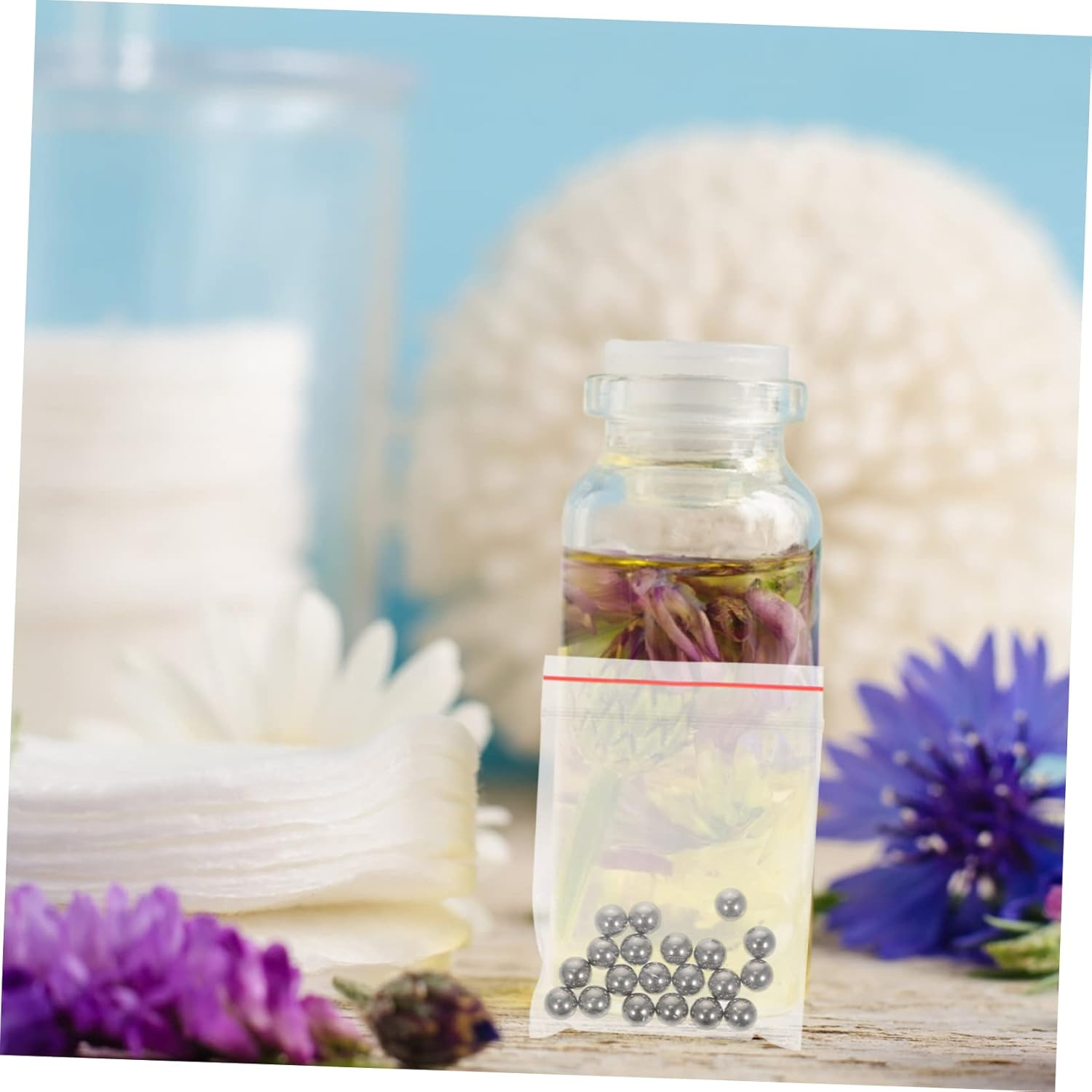 Beavorty 240Pcs Stainless Steel Paint Mixing Agitator Balls Stirring Steel Balls for Nail Polish