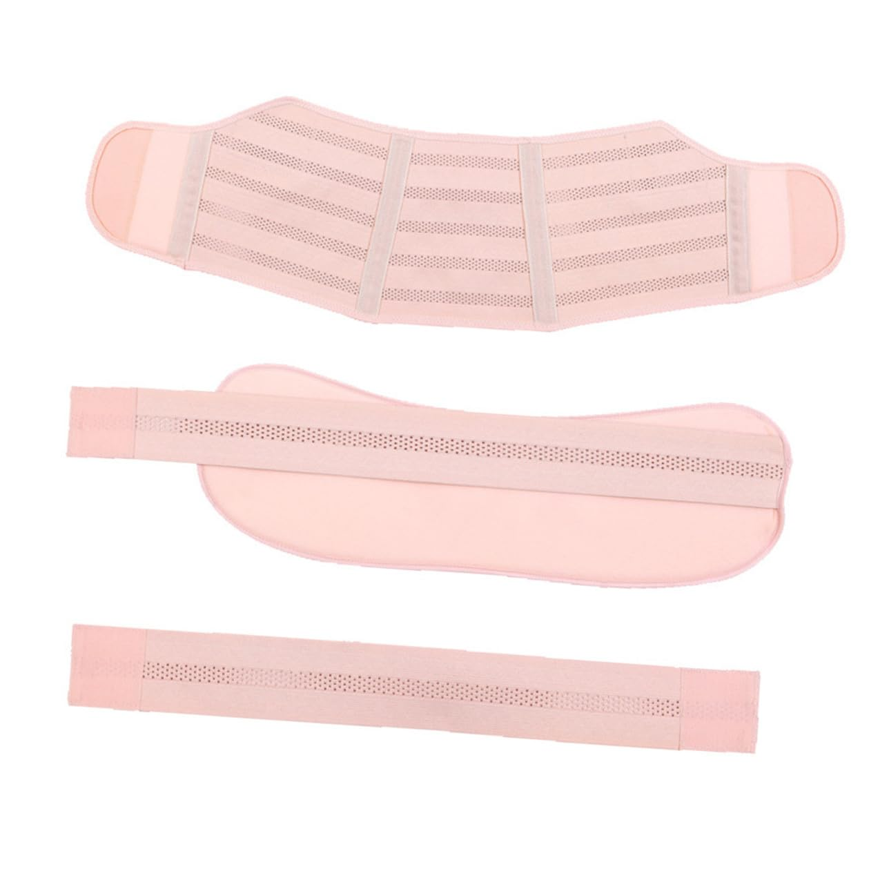 Healeved Breathable Maternity Support Belt Adjustable Pregnancy Abdominal Band for Pregnant Women Nude with Air Mesh Fabric and Hook Loop Design to Prevent Stretch Marks