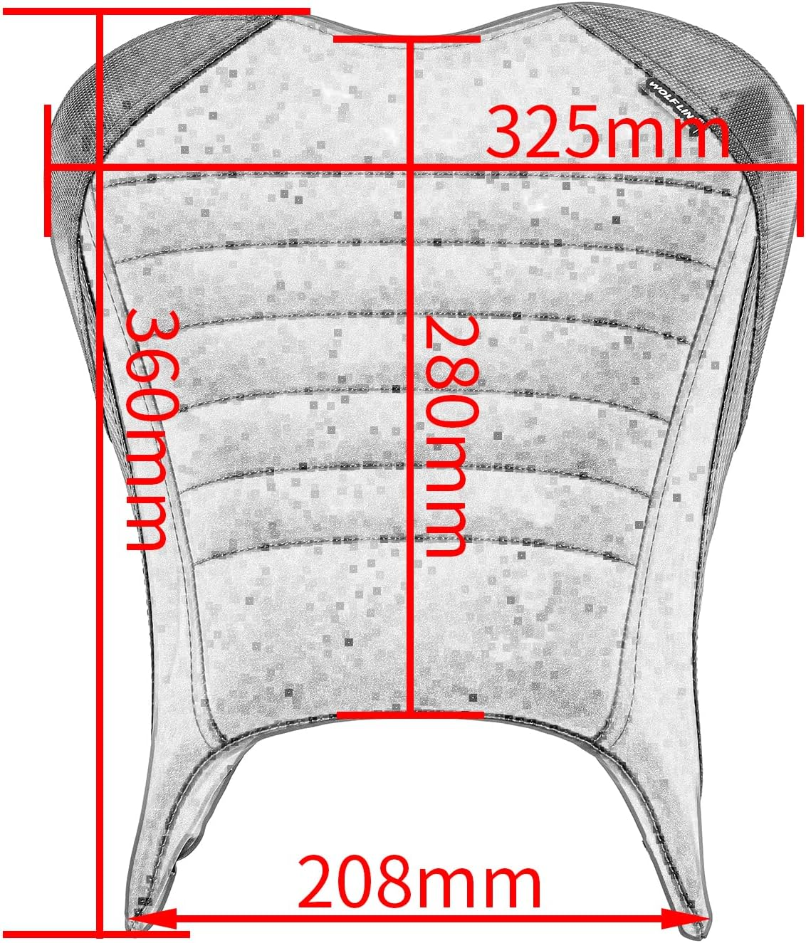 Motorcycle Ninja 400 Z400 Front Driver Rider Solo Seat Cowls anti Slip Rear Passenger Seat Covers Cushion Pad for K.Awasaki Ninja400 Ninja-400 Z 400 Z-400 2018 2019 2020 2021 2022 2023 (Black-Front) image number 5