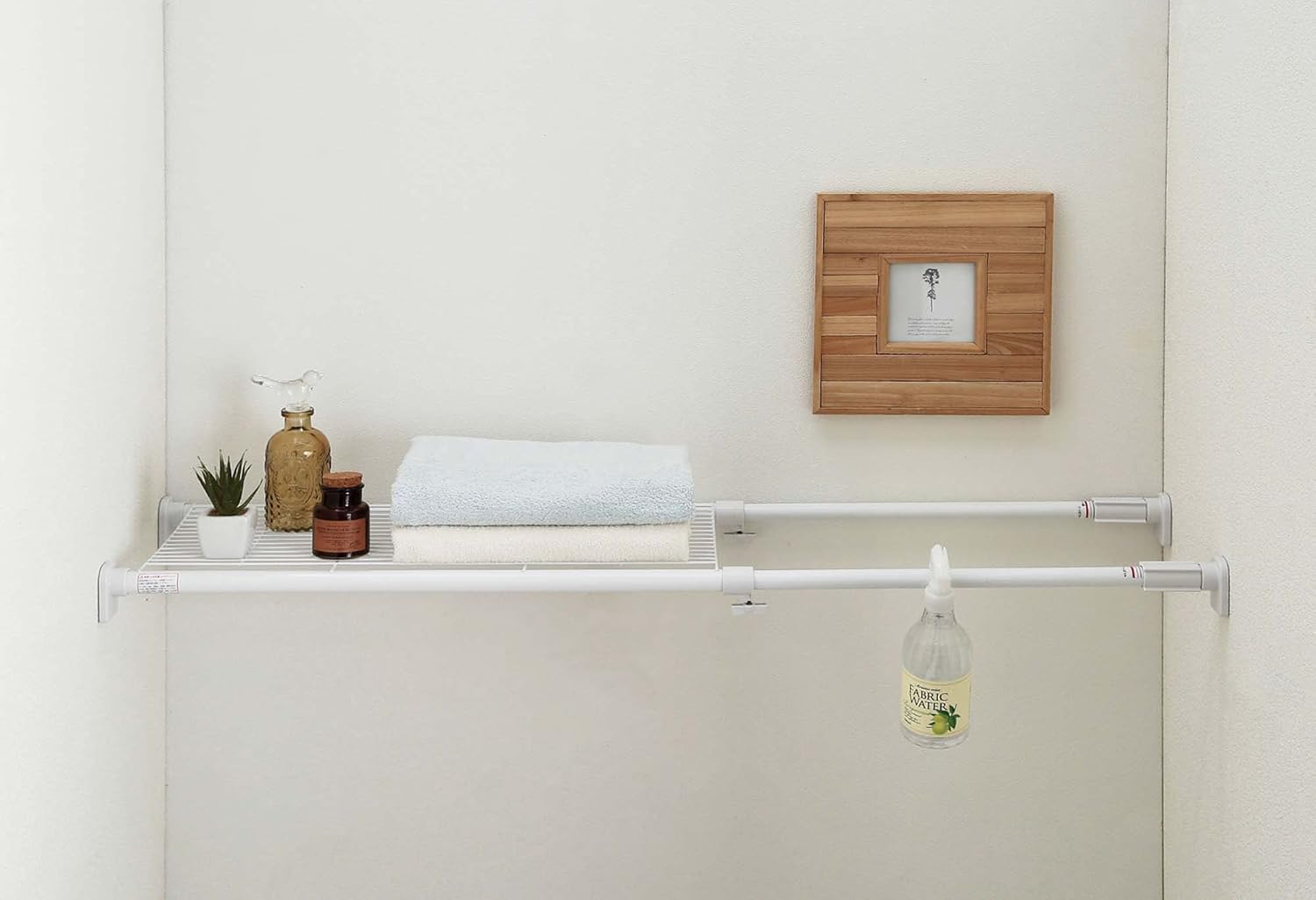 HEIAN SHINDO TAI-2 Tension Shelf, Strong Type, Mesh, White, Load Capacity 110.2-66.1 Lbs (50-30 Kg), Width 28.7-44.1 Inches (73-112 Cm), Heian Shindo Kogyo image number 3