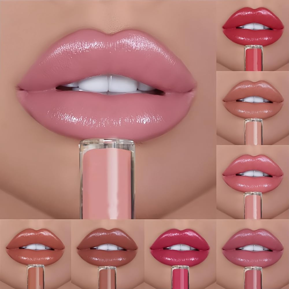 12 Colors Cream Texture Lipstick,Waterproof Lipstick Creamy Lip Gloss,Non-Stick to Cup Non-Fading Long Lasting Moisturizing Velvet Liquid Lipstick /1390 image number 3